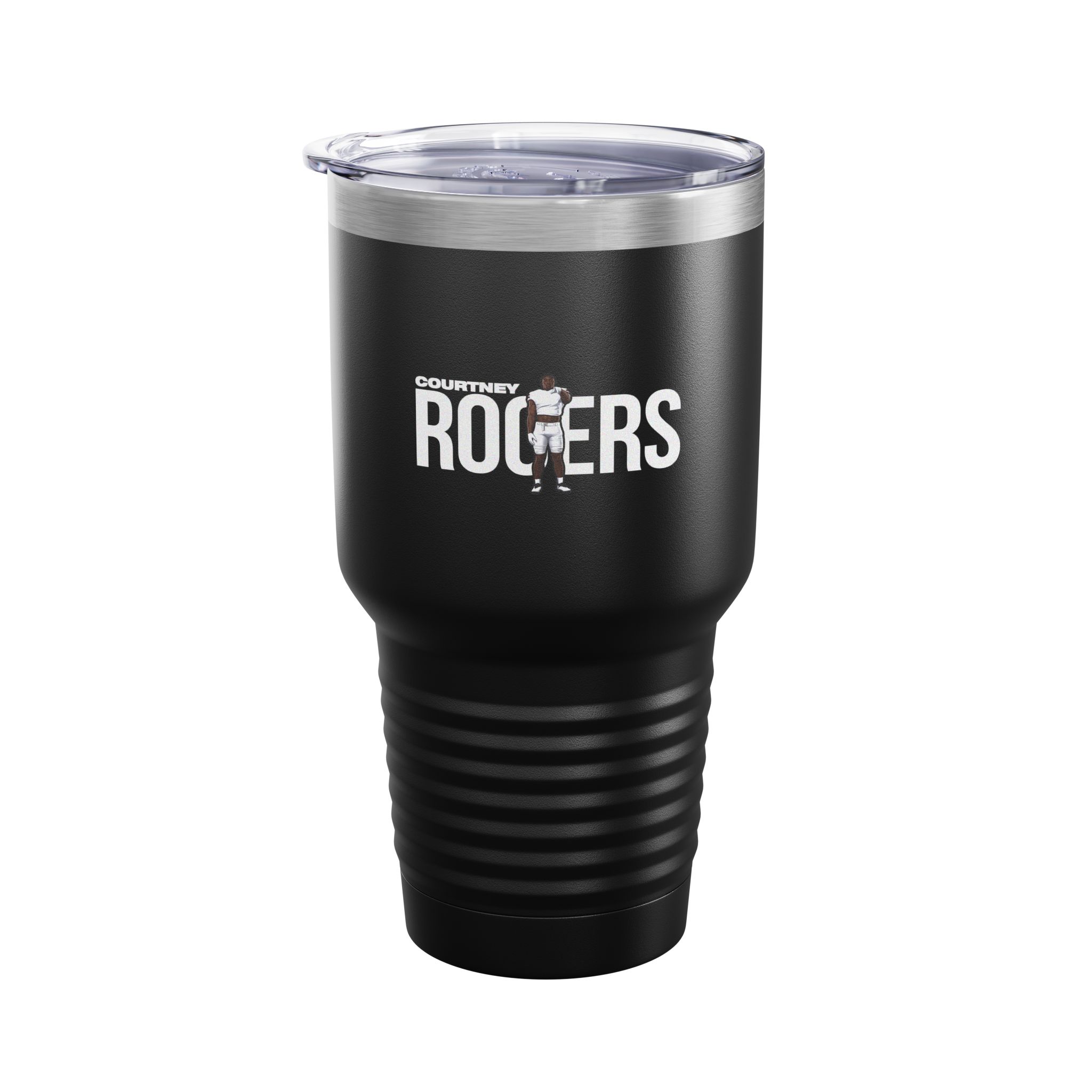 30oz Tumbler — character_player_name in Black