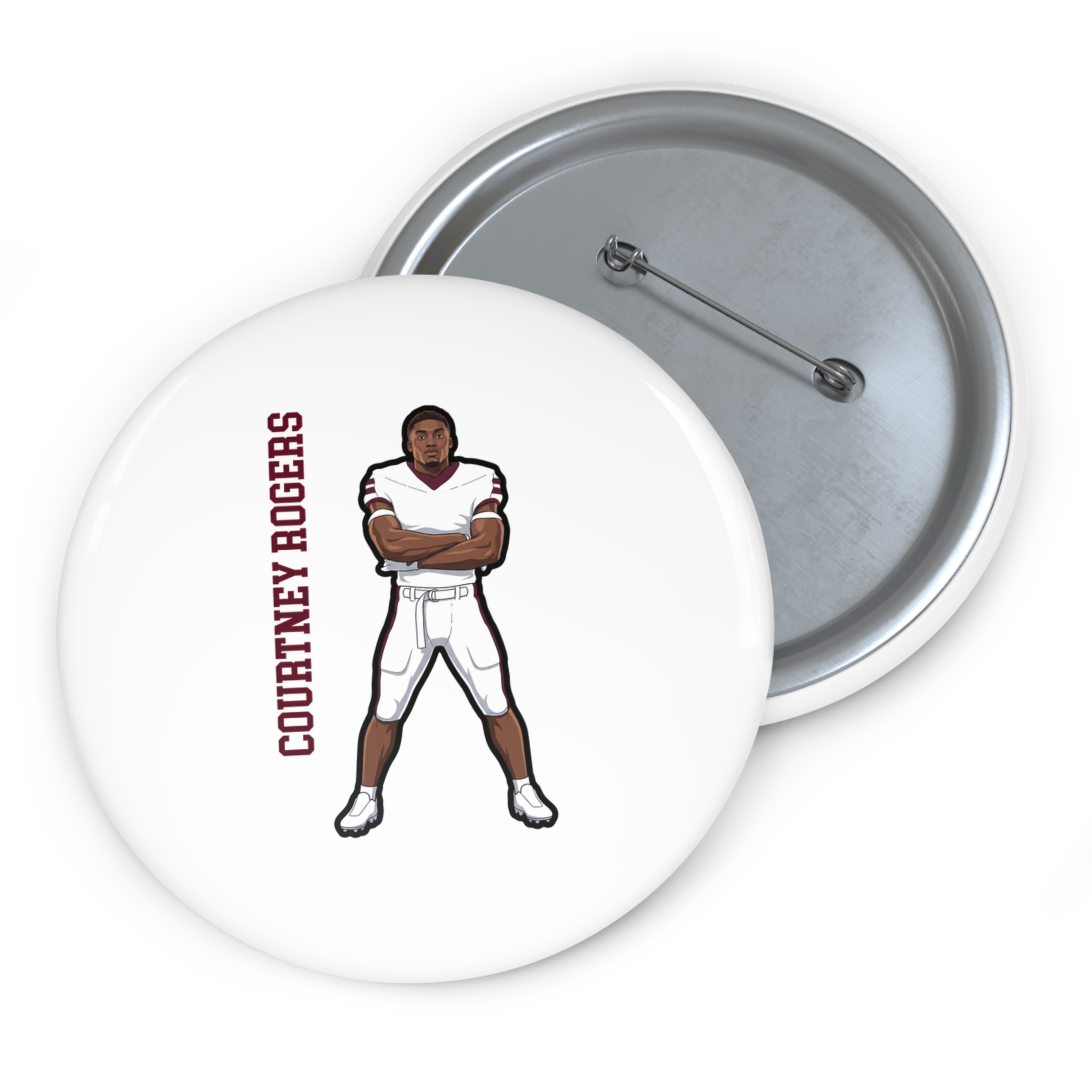 Game Day Pin — character_name_vertical in Classic