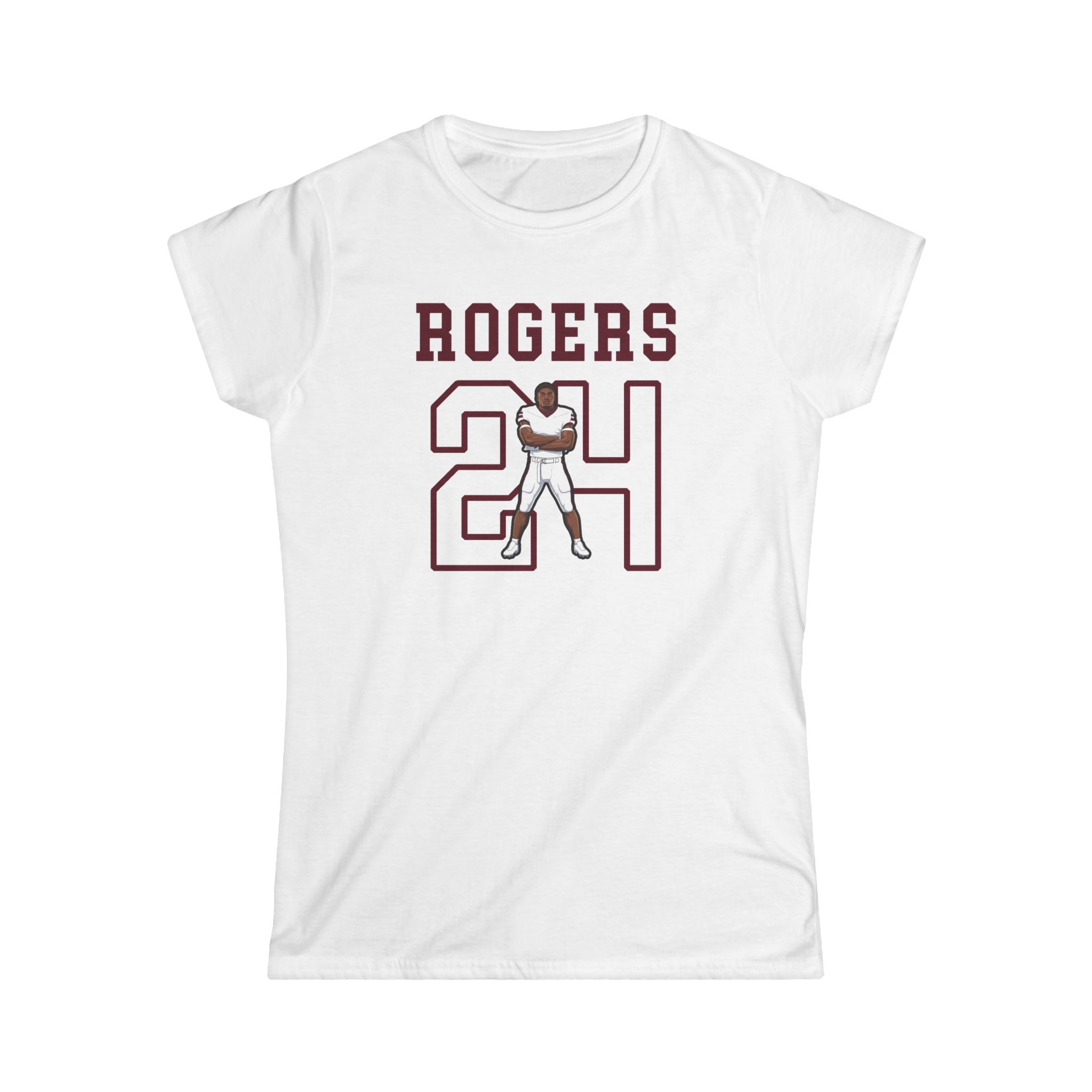 Women's Softstyle Tee — character_shirsey in White