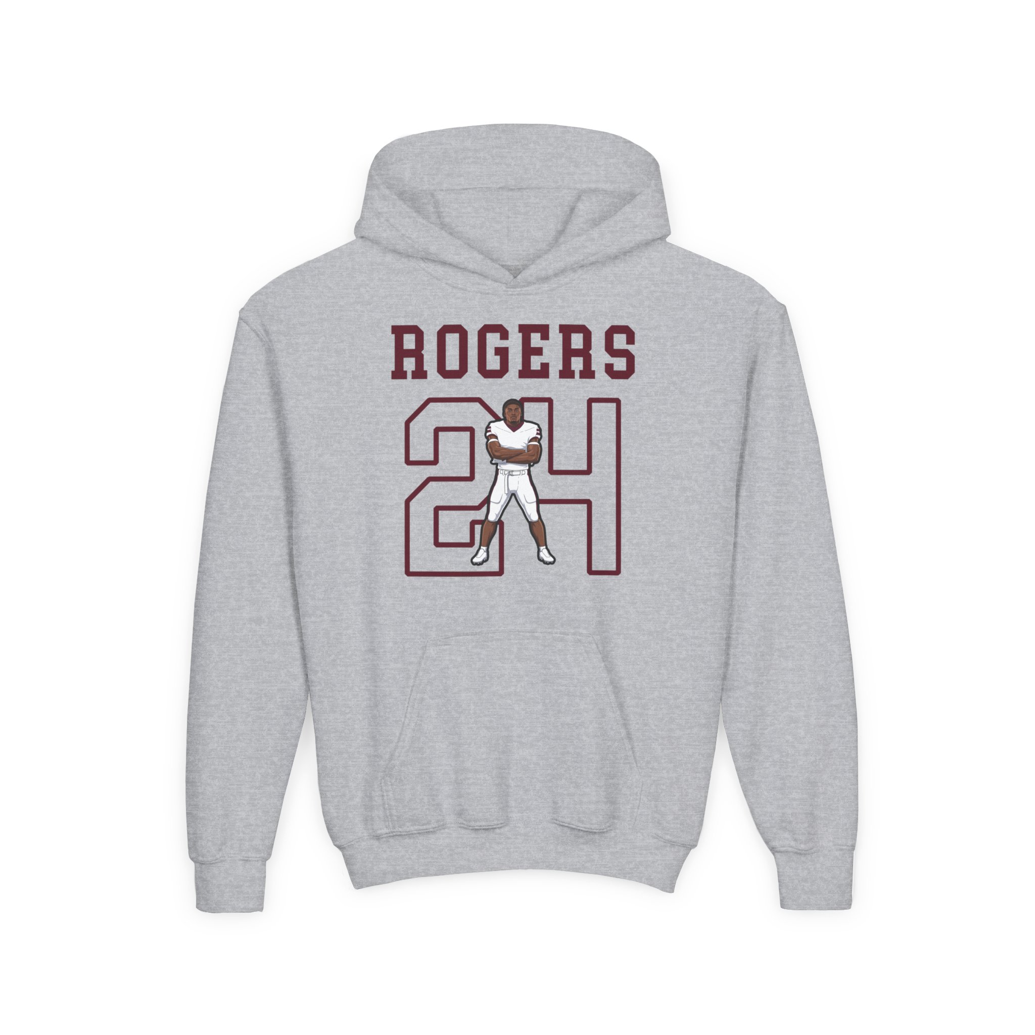 Youth Hoodie — character_shirsey in Grey