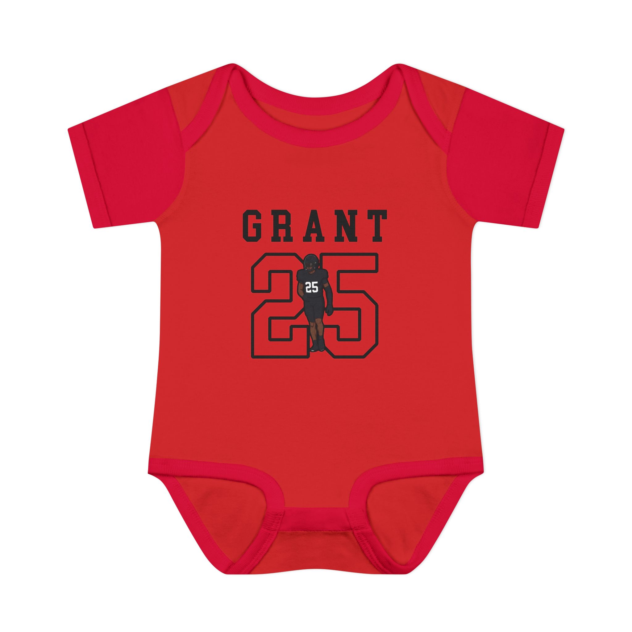 Baby Onesie — character_shirsey in Red