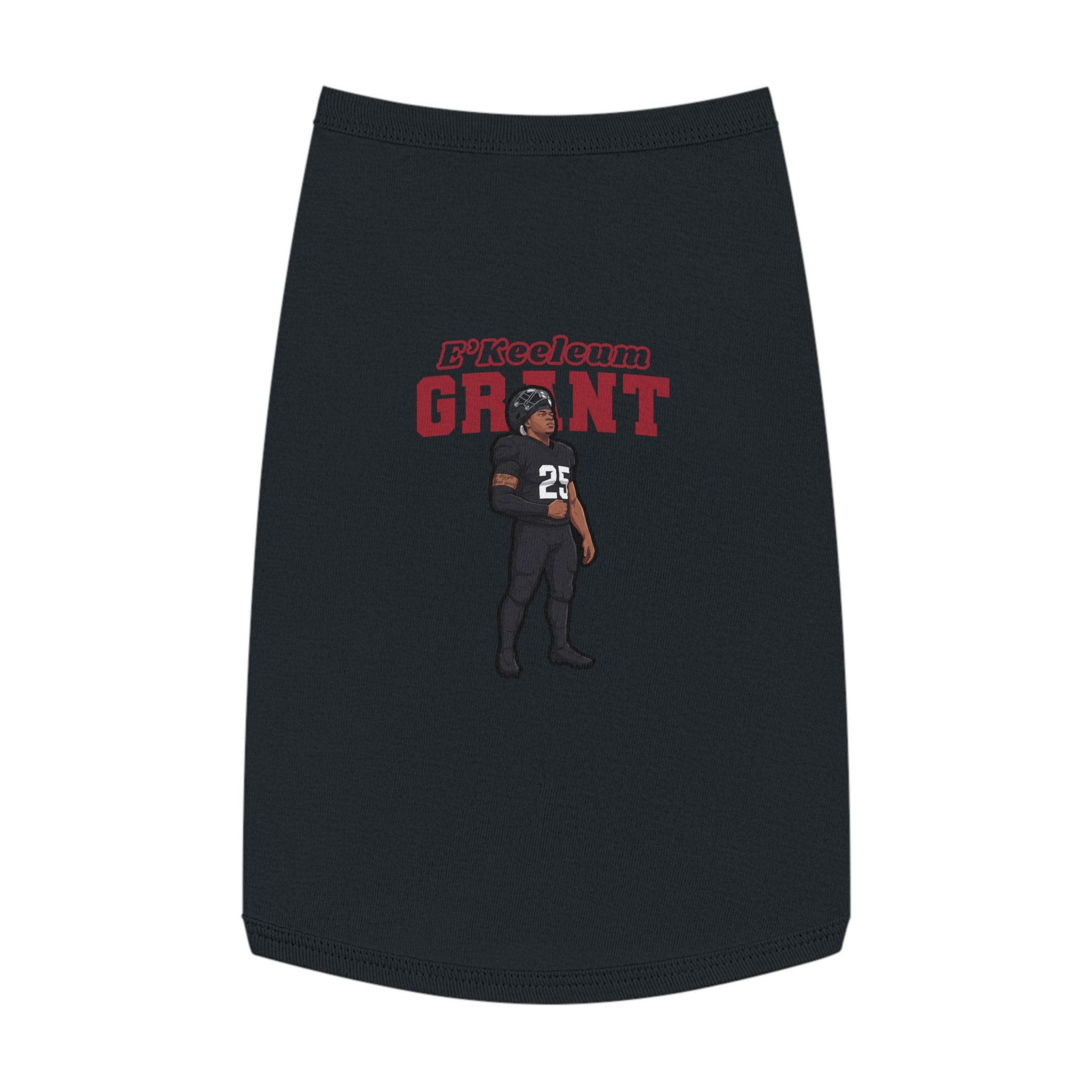 Pet Tank Top — character_name_arch in Black