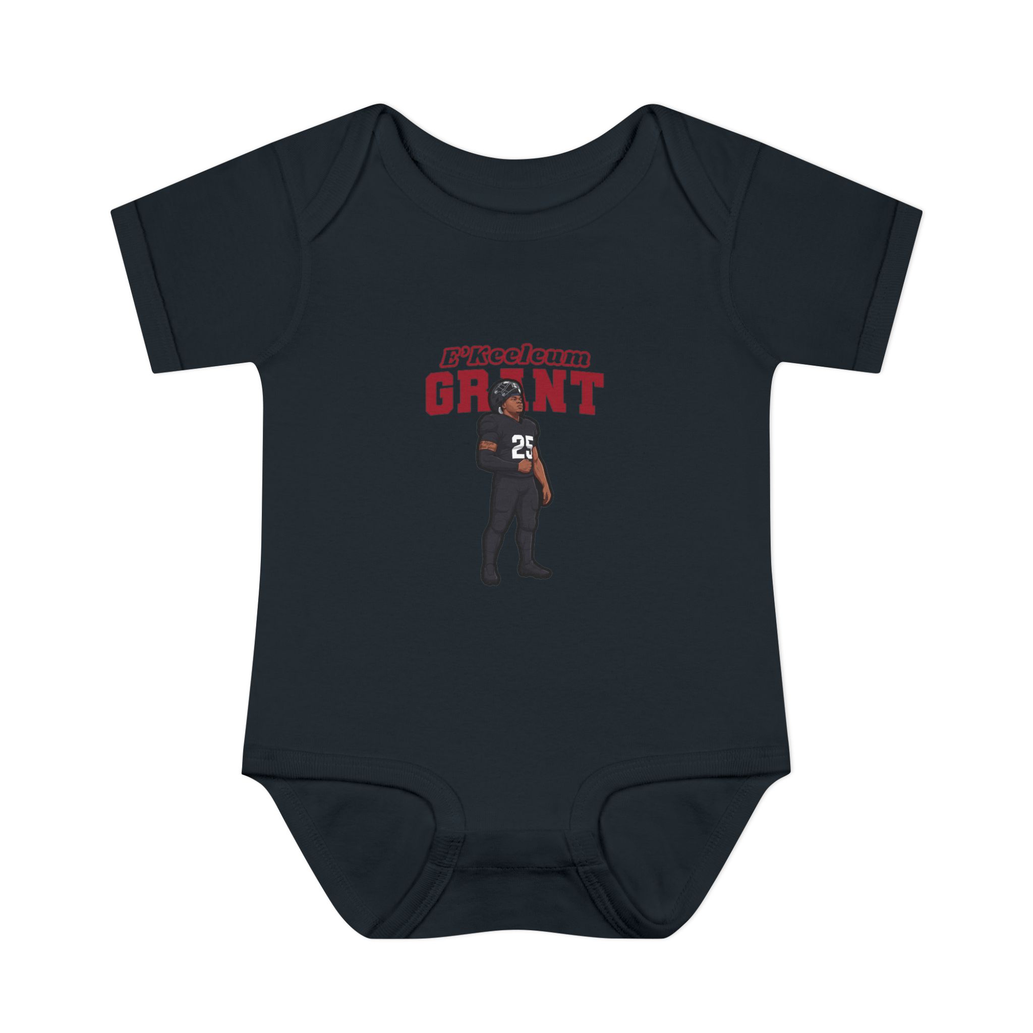 Baby Onesie — character_name_arch in Black