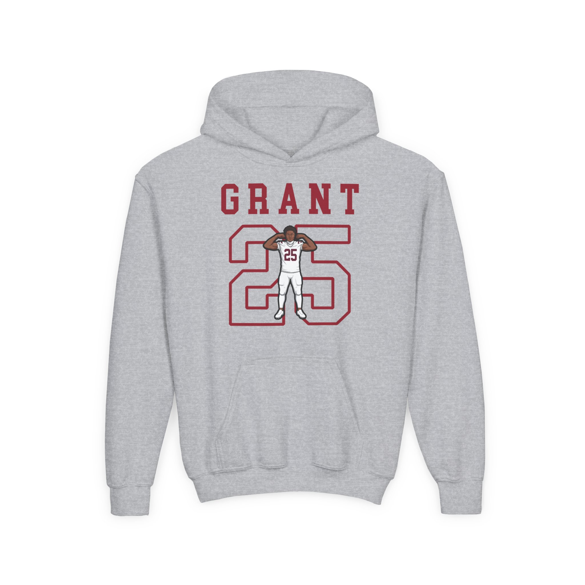 Youth Hoodie — character_shirsey in Grey