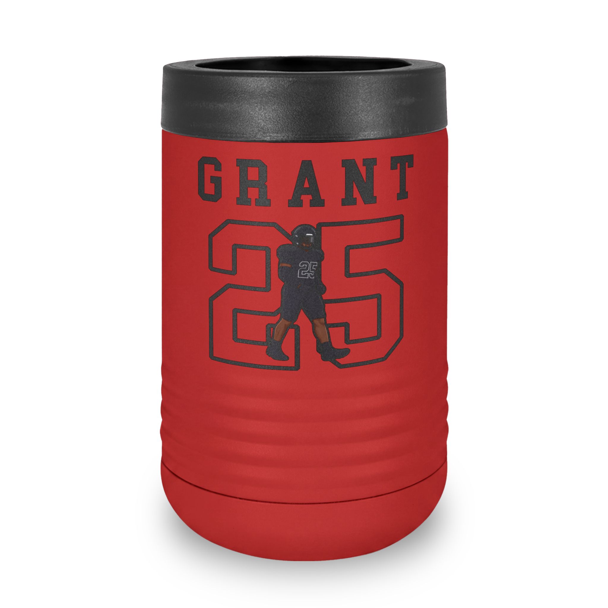 Stainless Can Cooler — character_shirsey in Red
