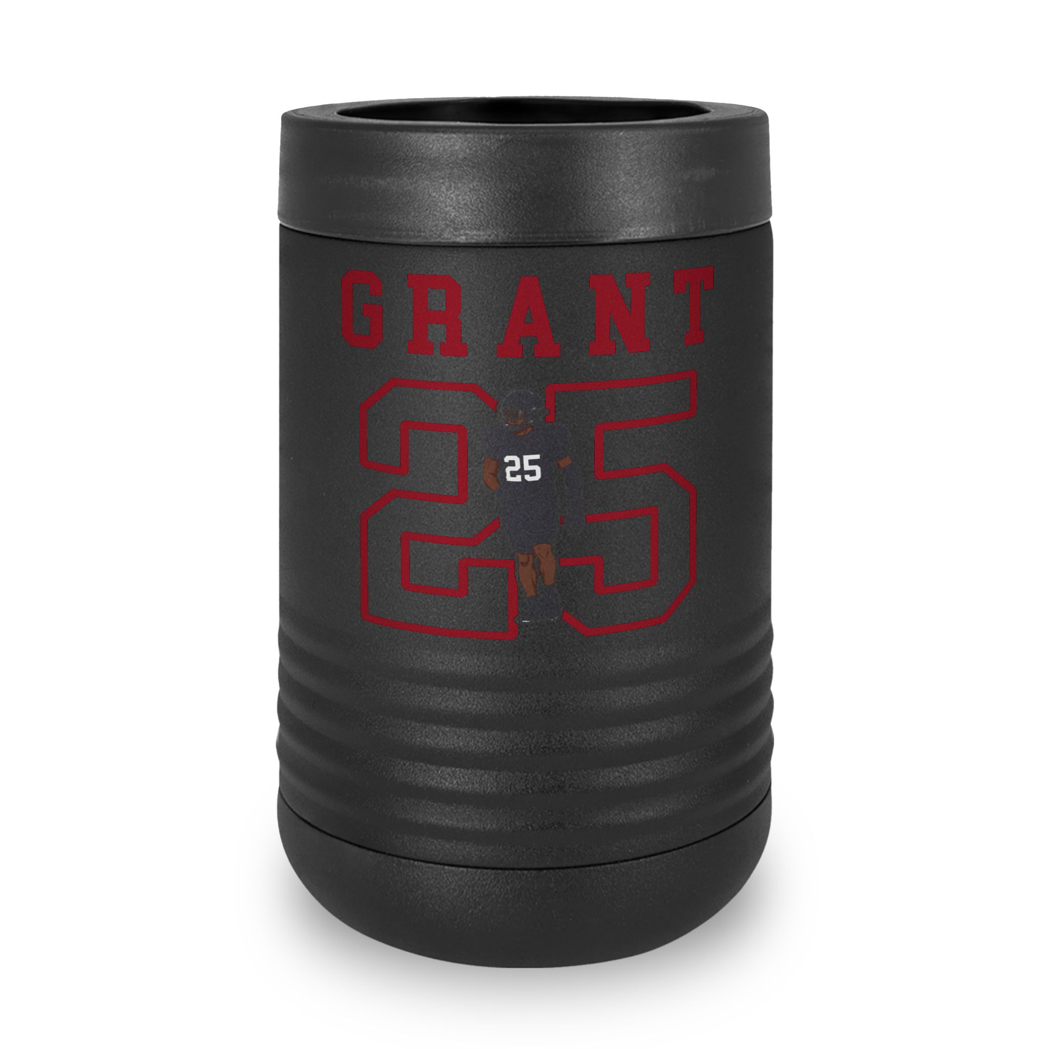 Stainless Can Cooler — character_shirsey in Black