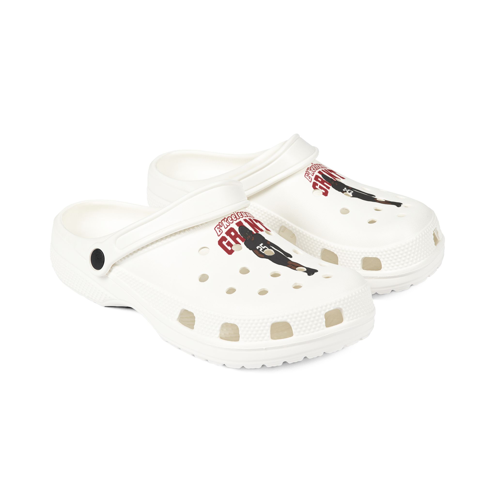 Rubber Clogs — character_name_arch in White