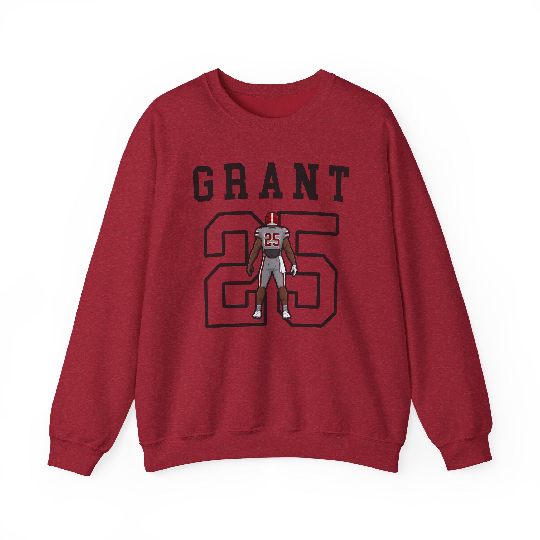 Crewneck Sweatshirt — character_shirsey in Red