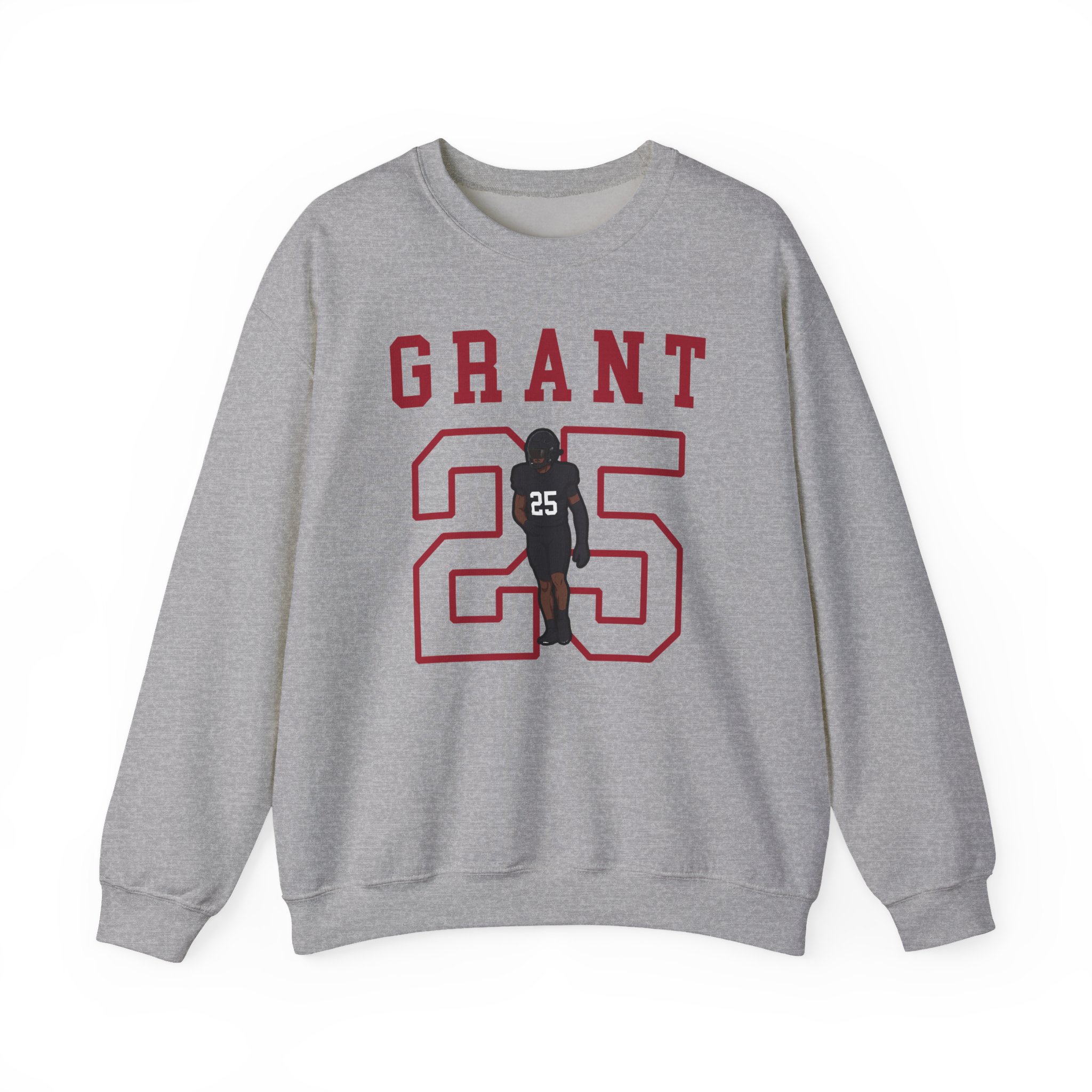 Crewneck Sweatshirt — character_shirsey in Grey
