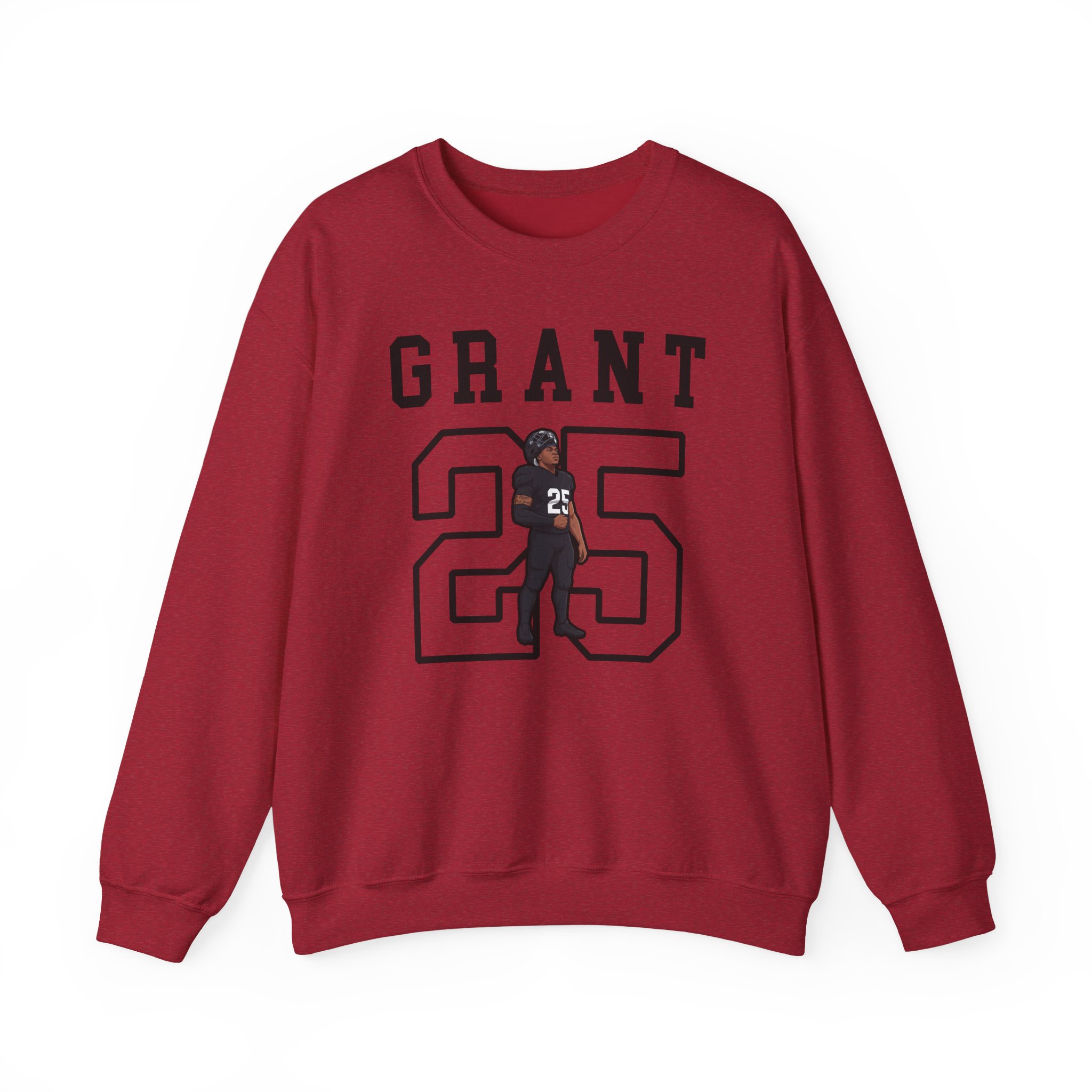 Crewneck Sweatshirt — character_shirsey in Red