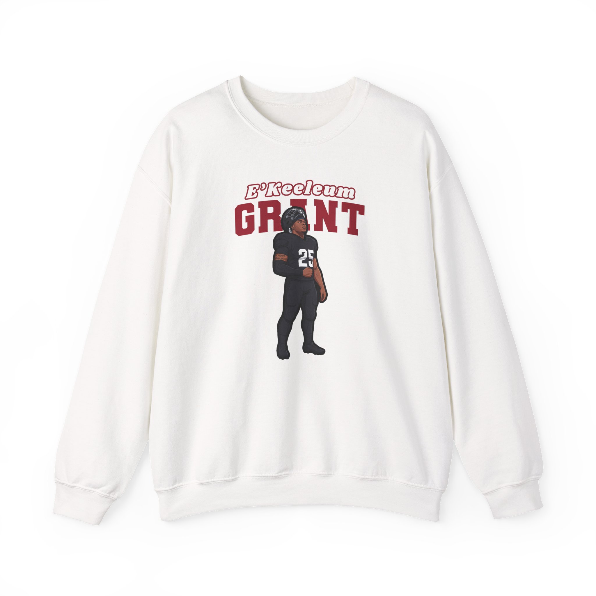 Crewneck Sweatshirt — character_name_arch in White