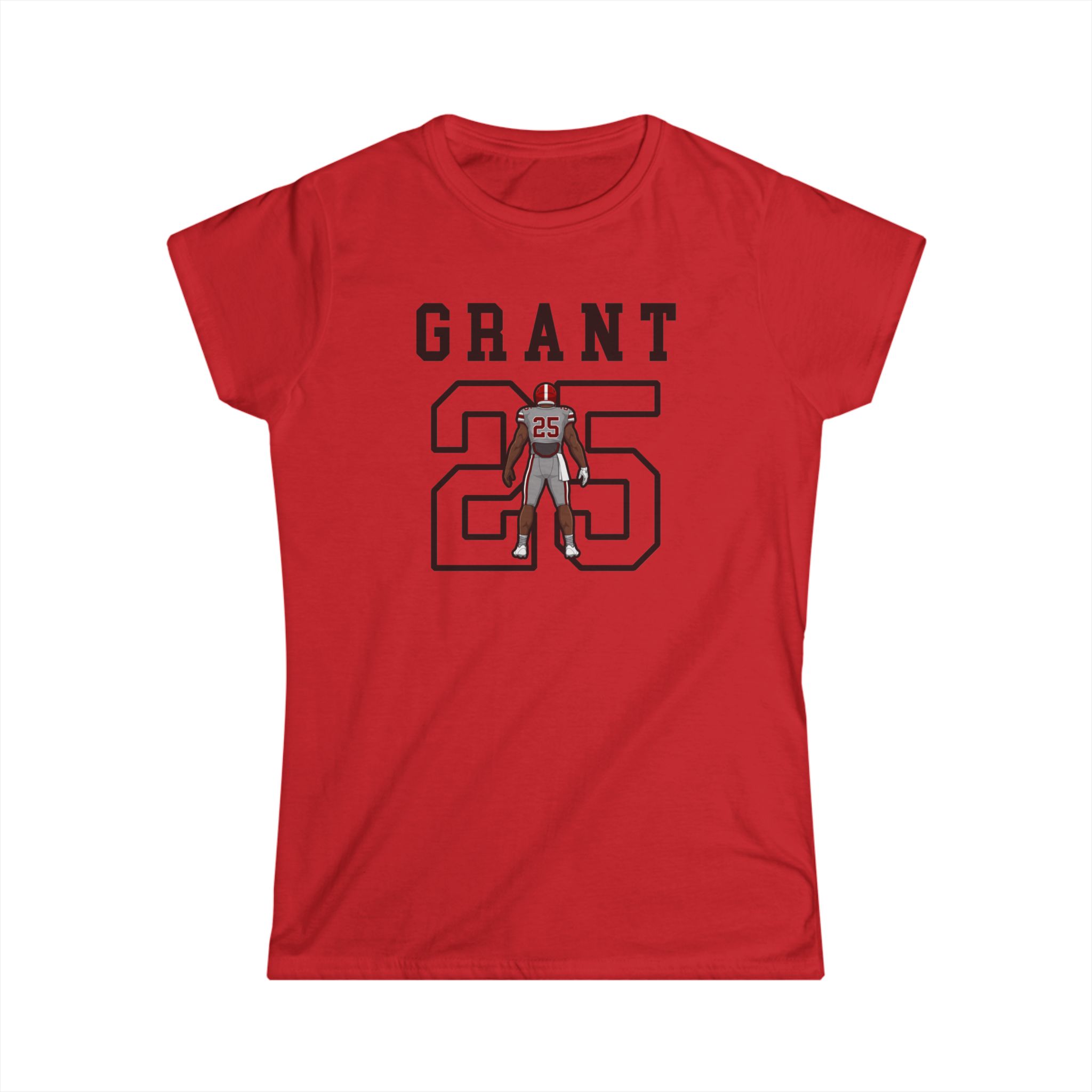 Women's Softstyle Tee — character_shirsey in Red