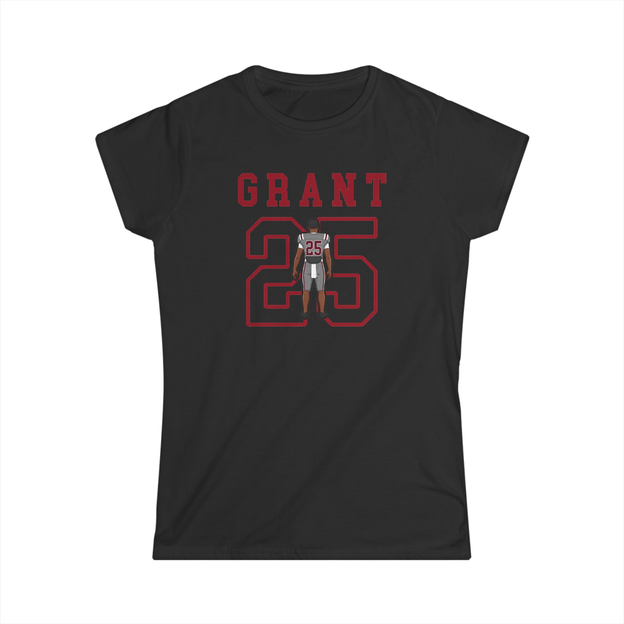 Women's Softstyle Tee — character_shirsey in Black