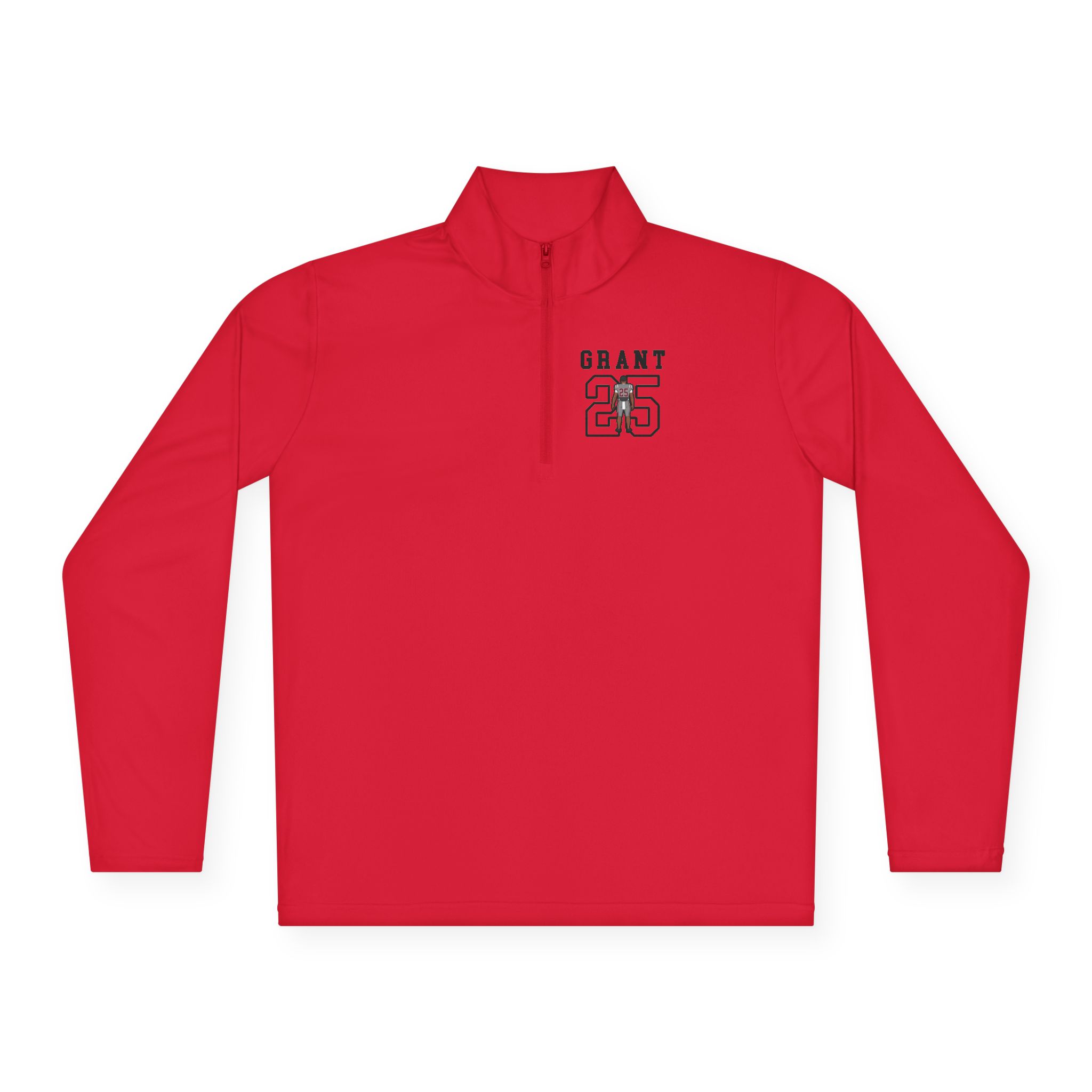 Q-Zip Pullover — character_shirsey in Red