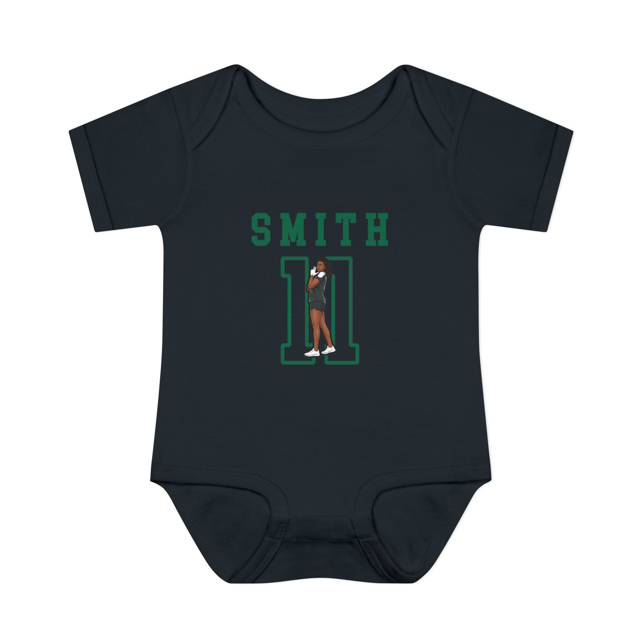 Baby Onesie — character_shirsey in Black