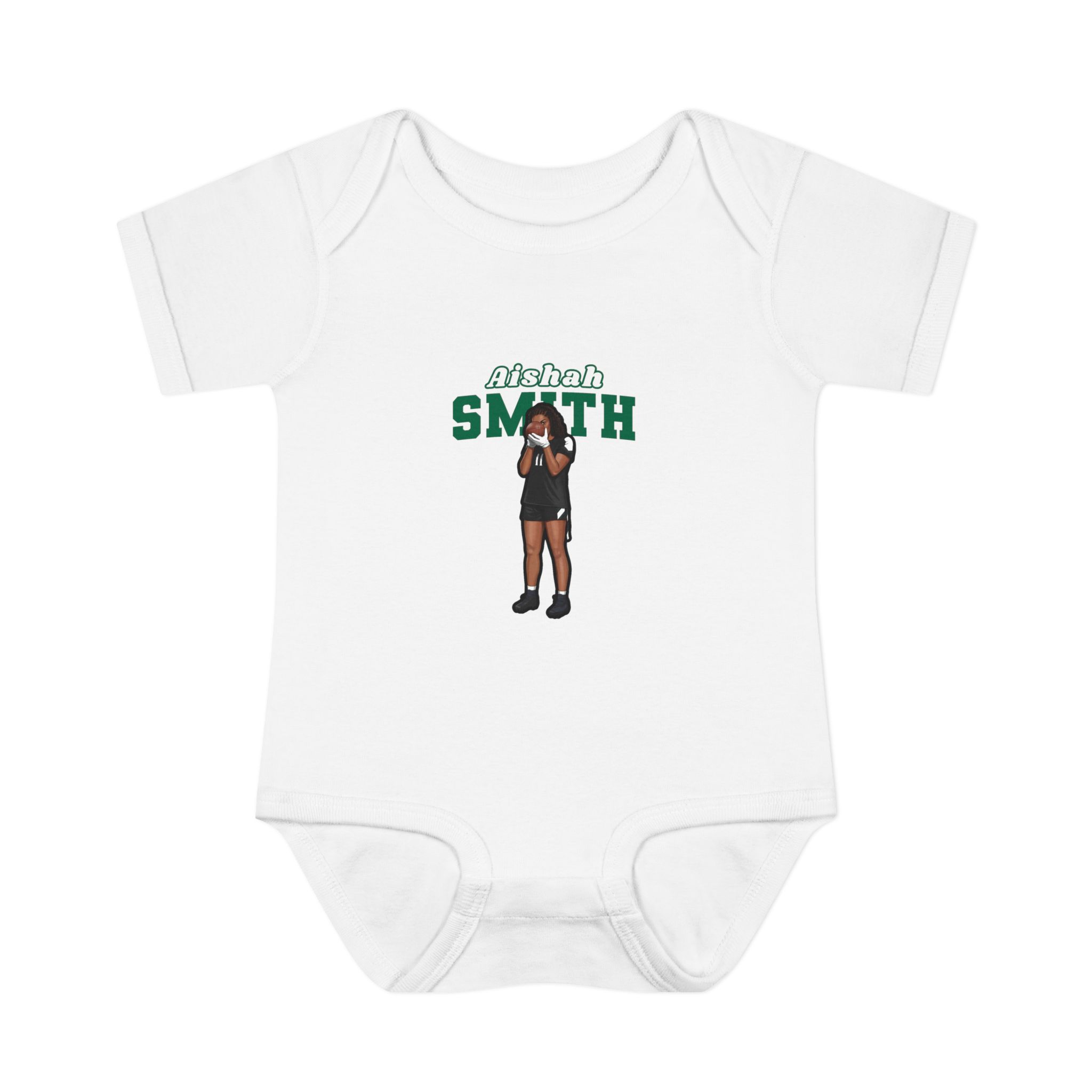 Baby Onesie — character_name_arch in White