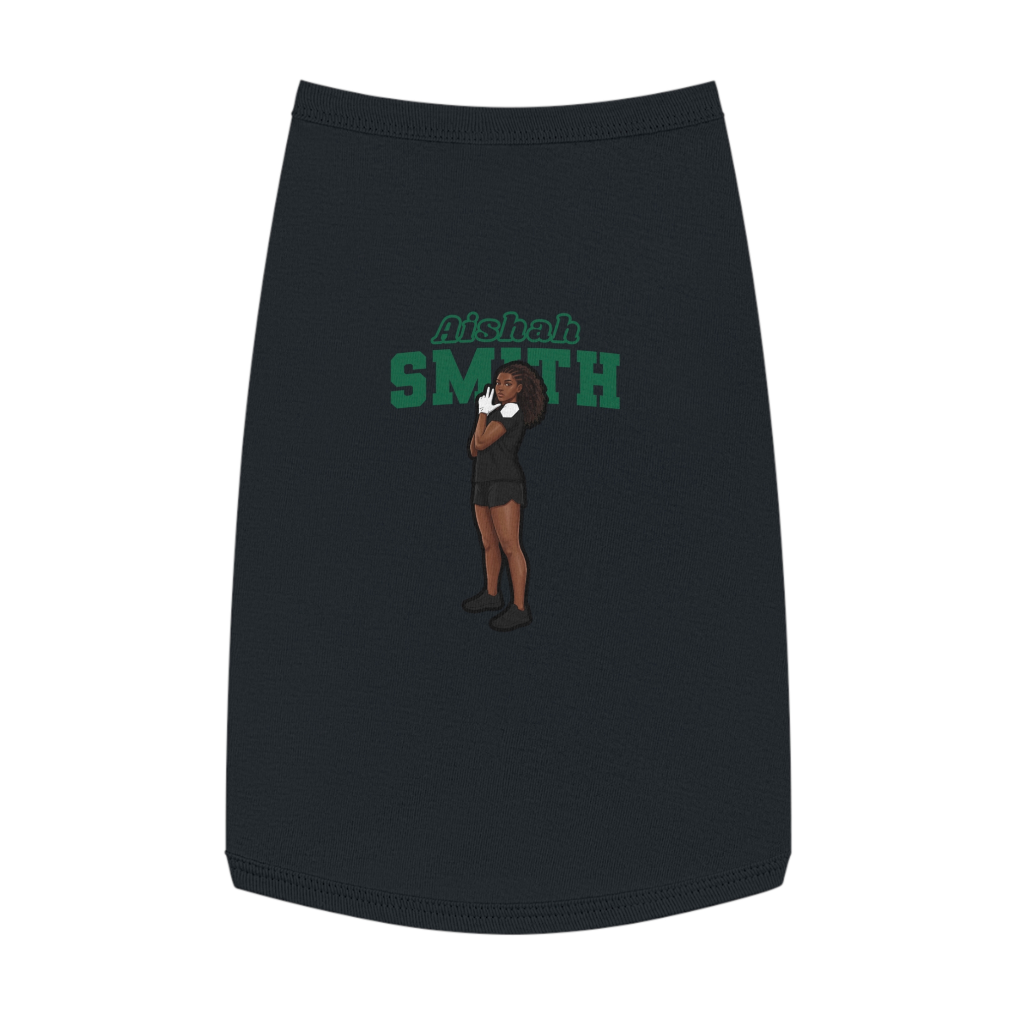 Pet Tank Top — character_name_arch in White