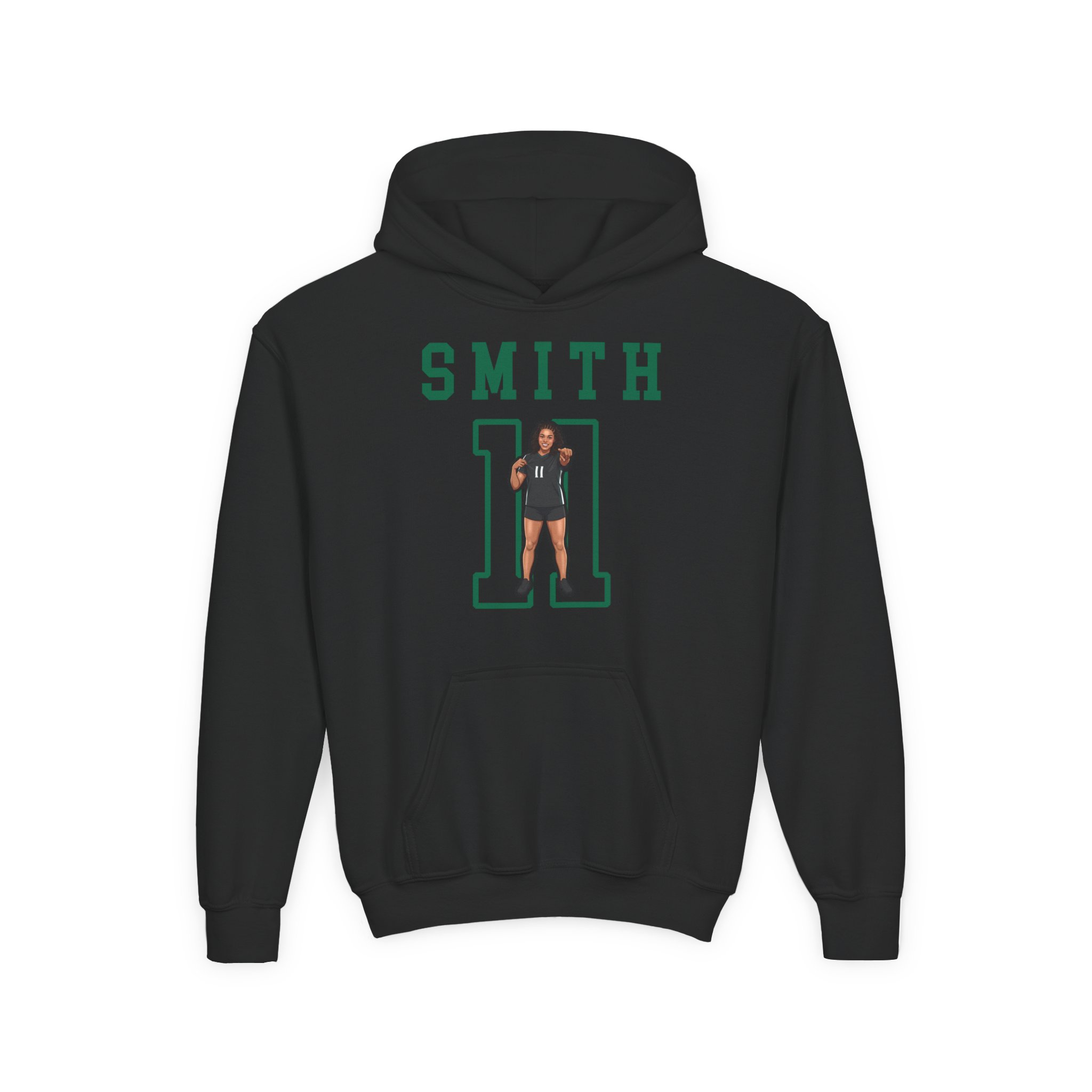 Youth Hoodie — character_shirsey in Black