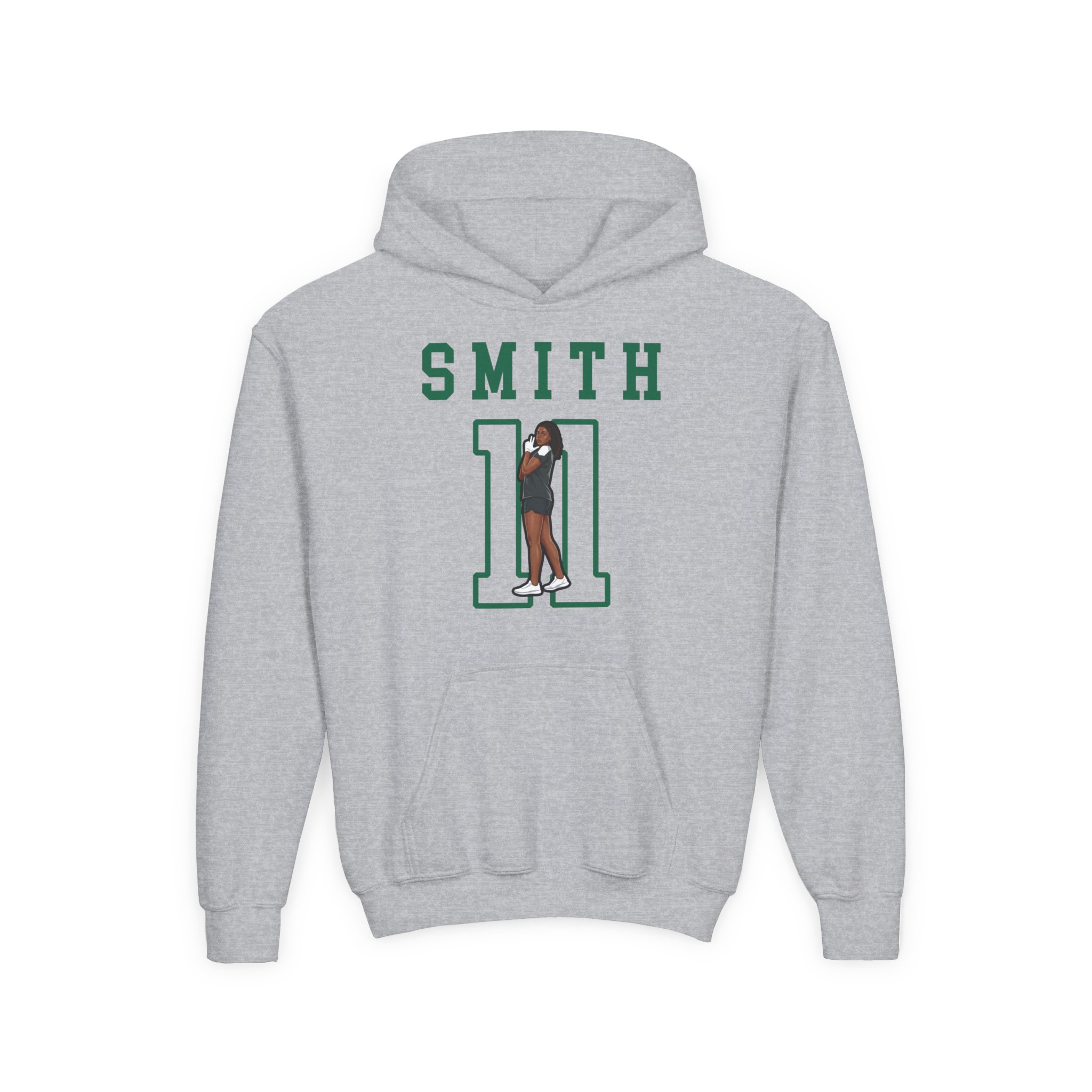 Youth Hoodie — character_shirsey in Grey