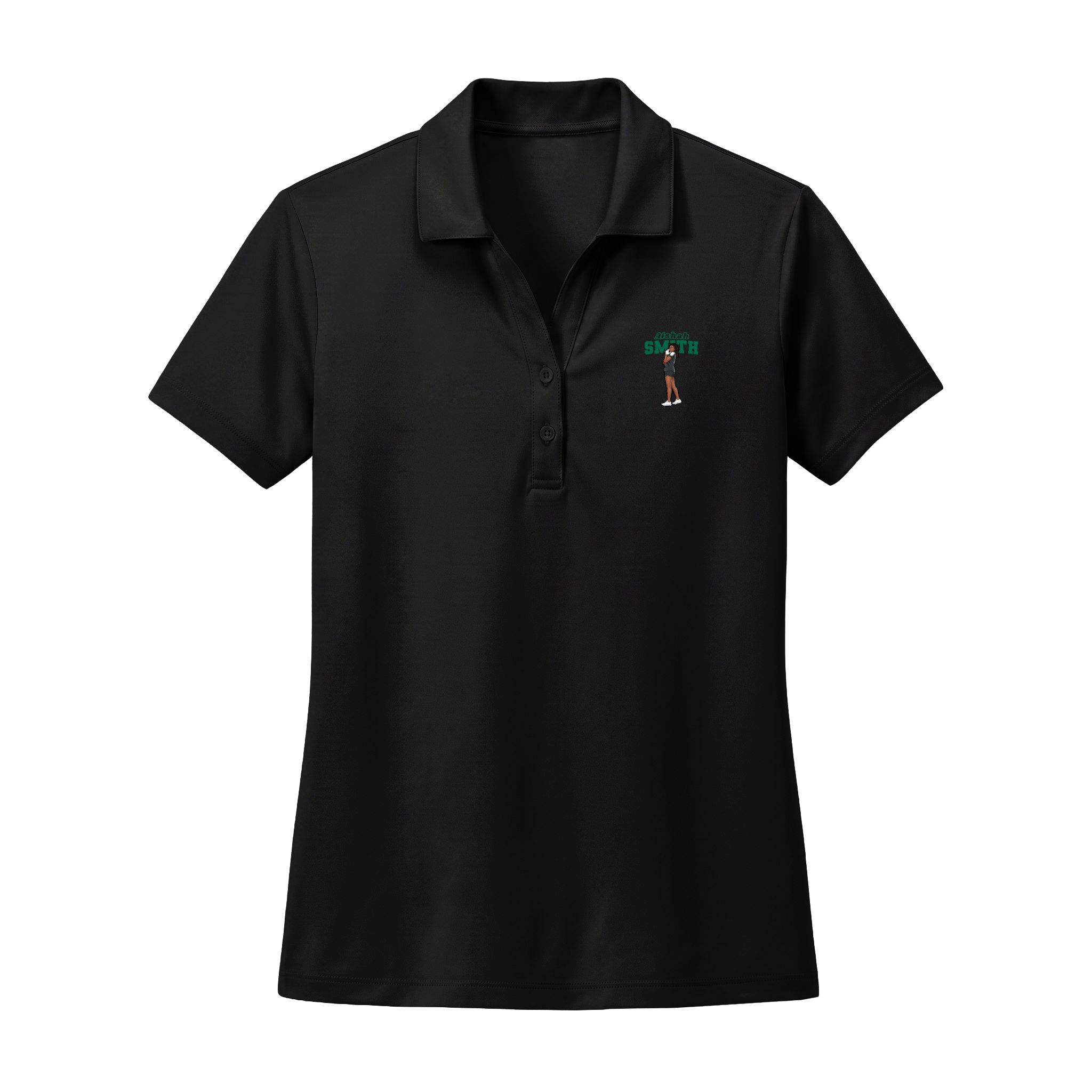 Women's Polo — character_name_arch in Black