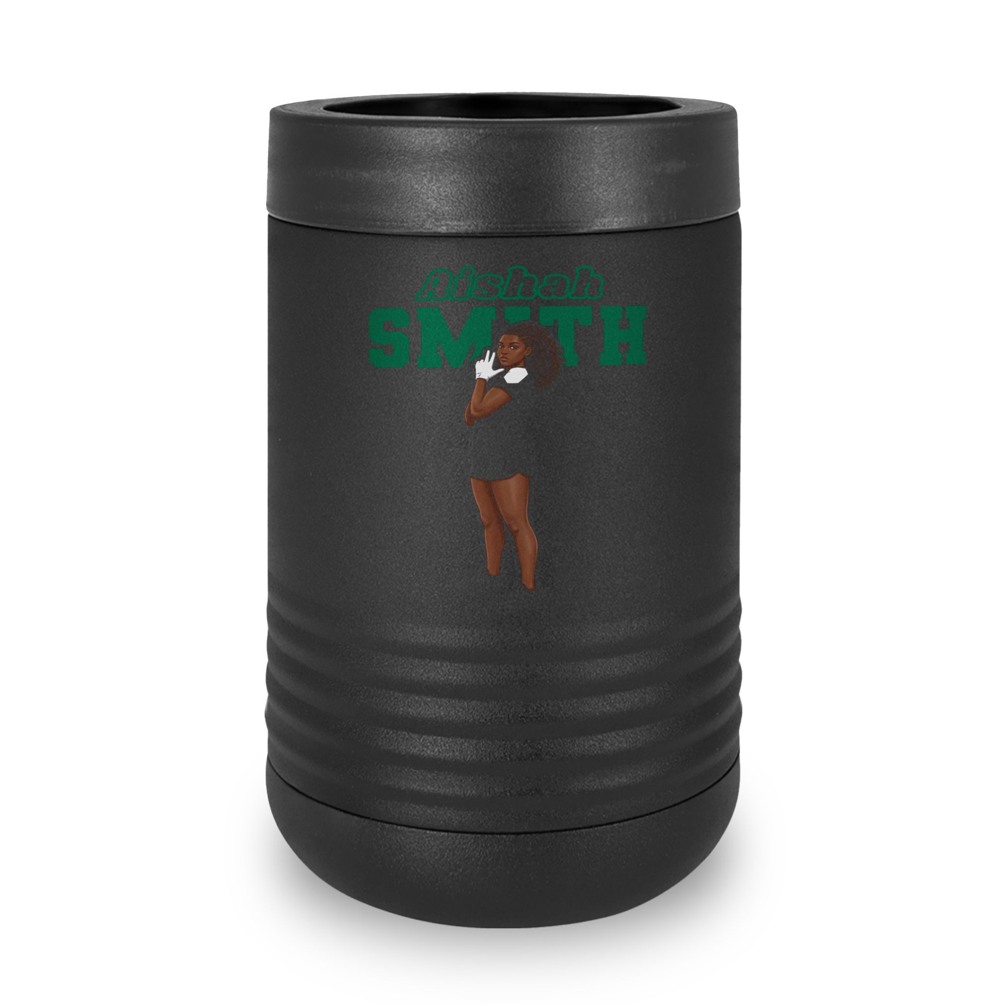 Stainless Can Cooler — character_name_arch in Black