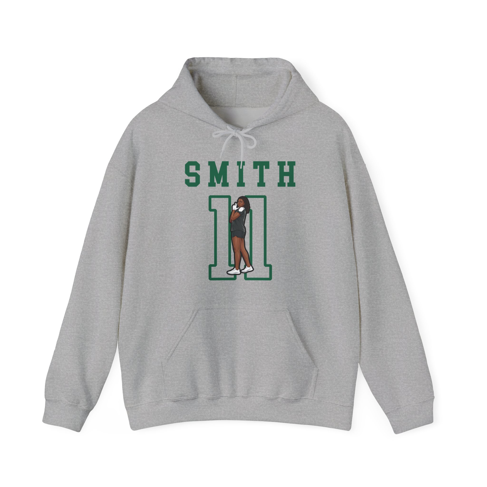 Hoodie — character_shirsey in Grey