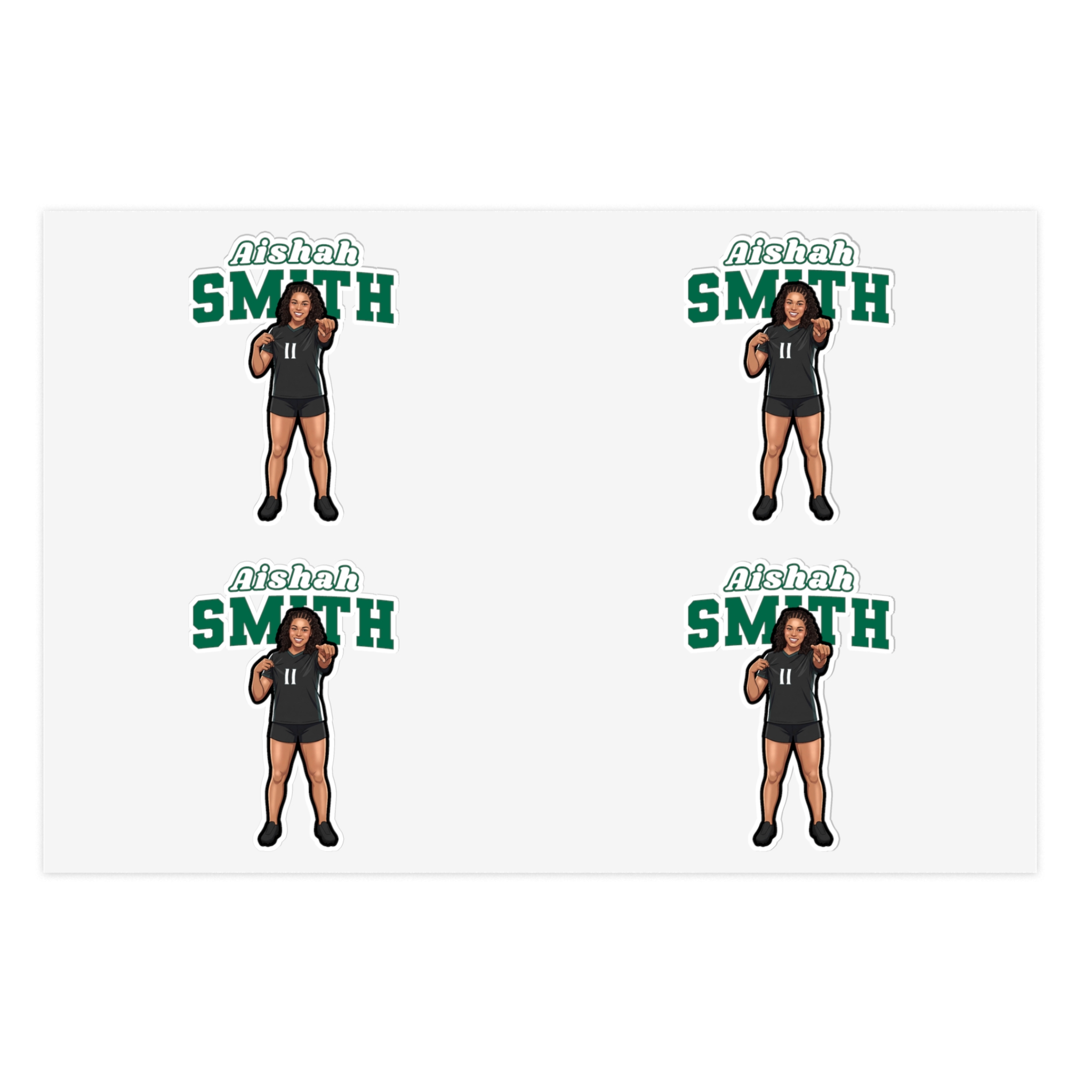 Sticker Sheet — character_name_arch in Classic