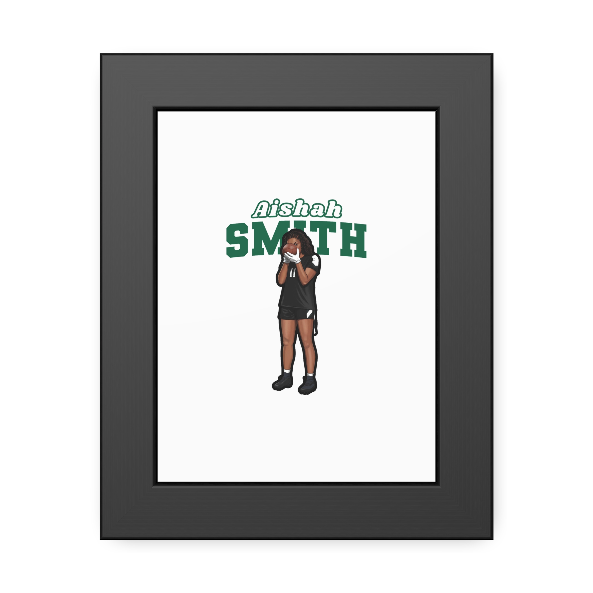 Framed Poster — character_name_arch in Black