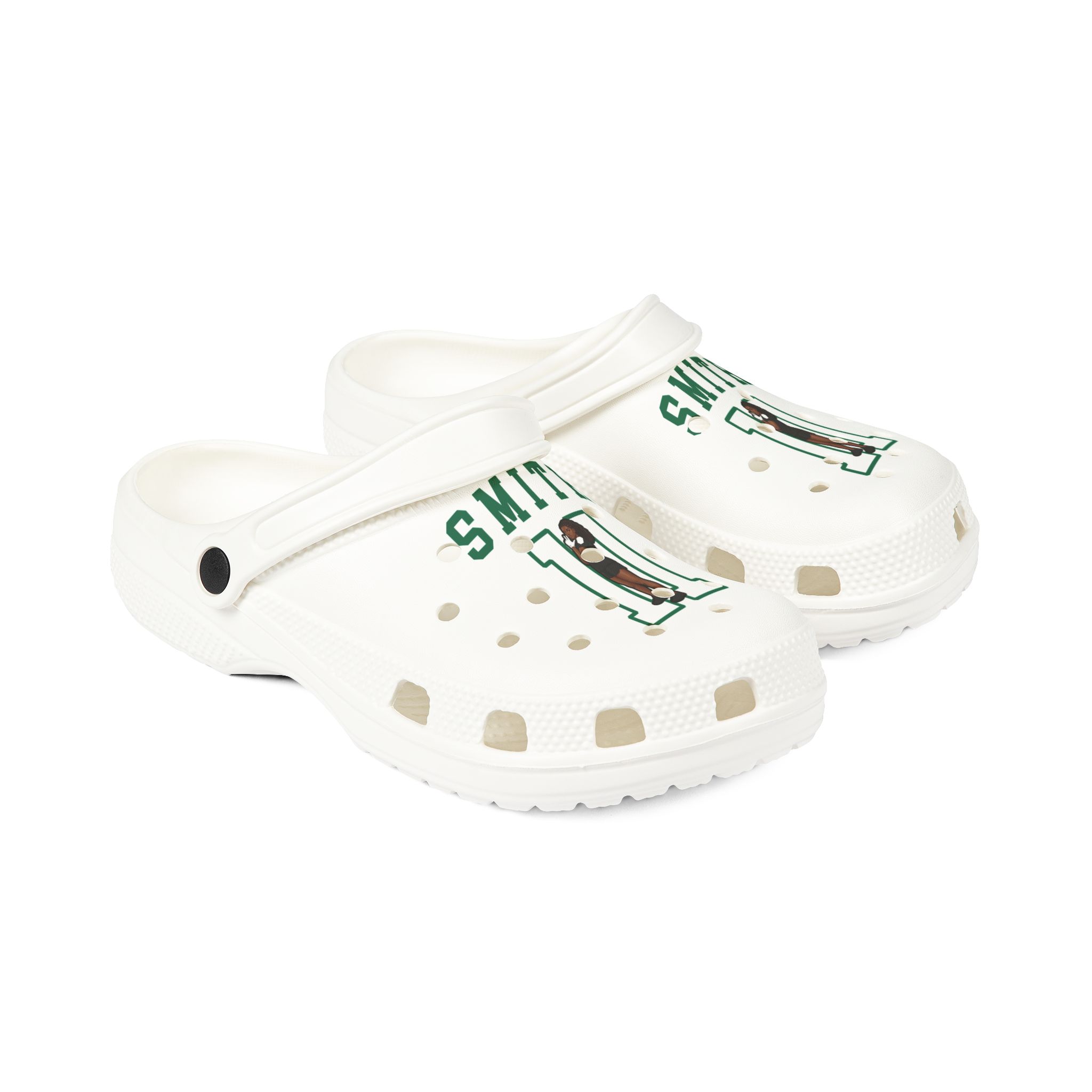 Rubber Clogs — character_shirsey in White