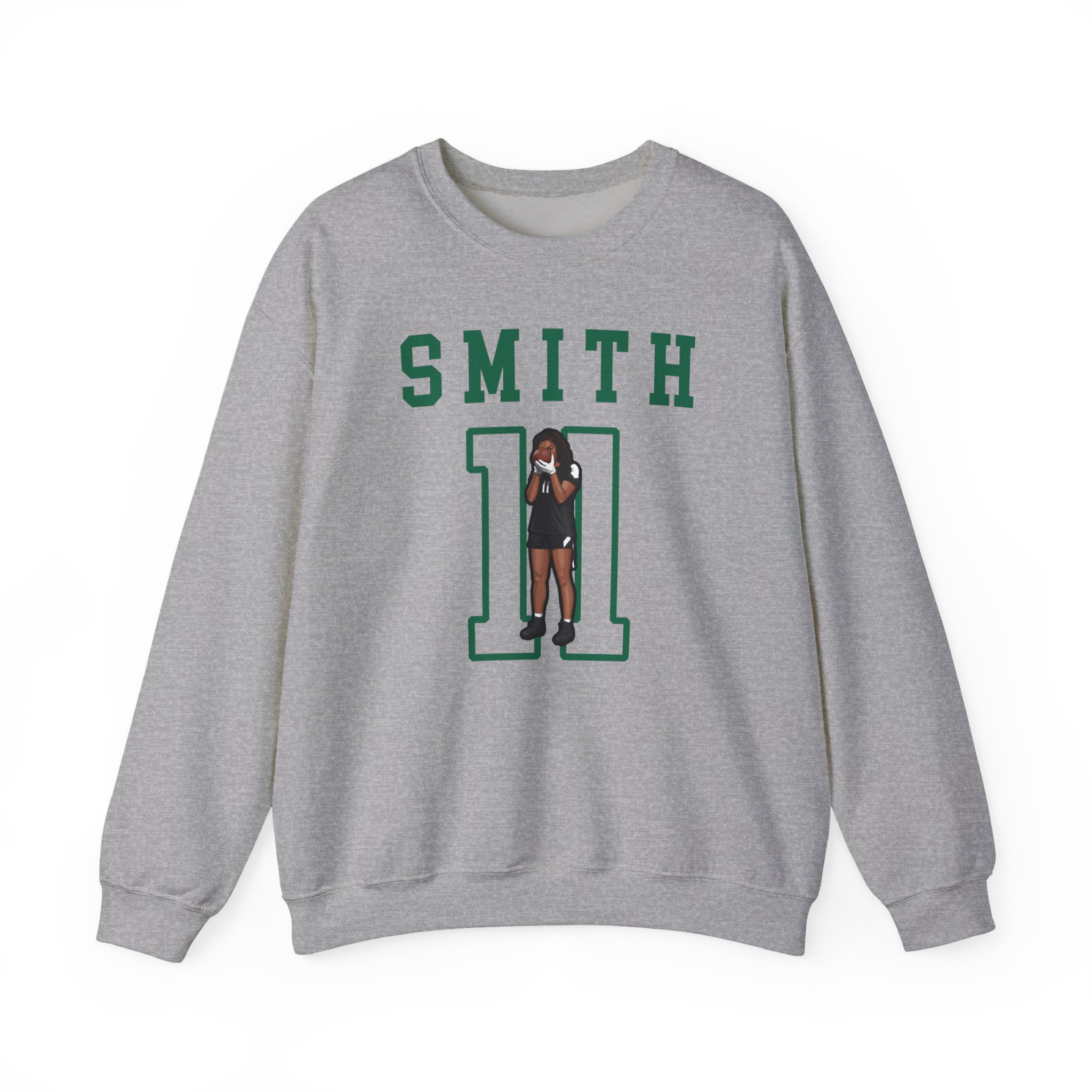 Crewneck Sweatshirt — character_shirsey in Grey