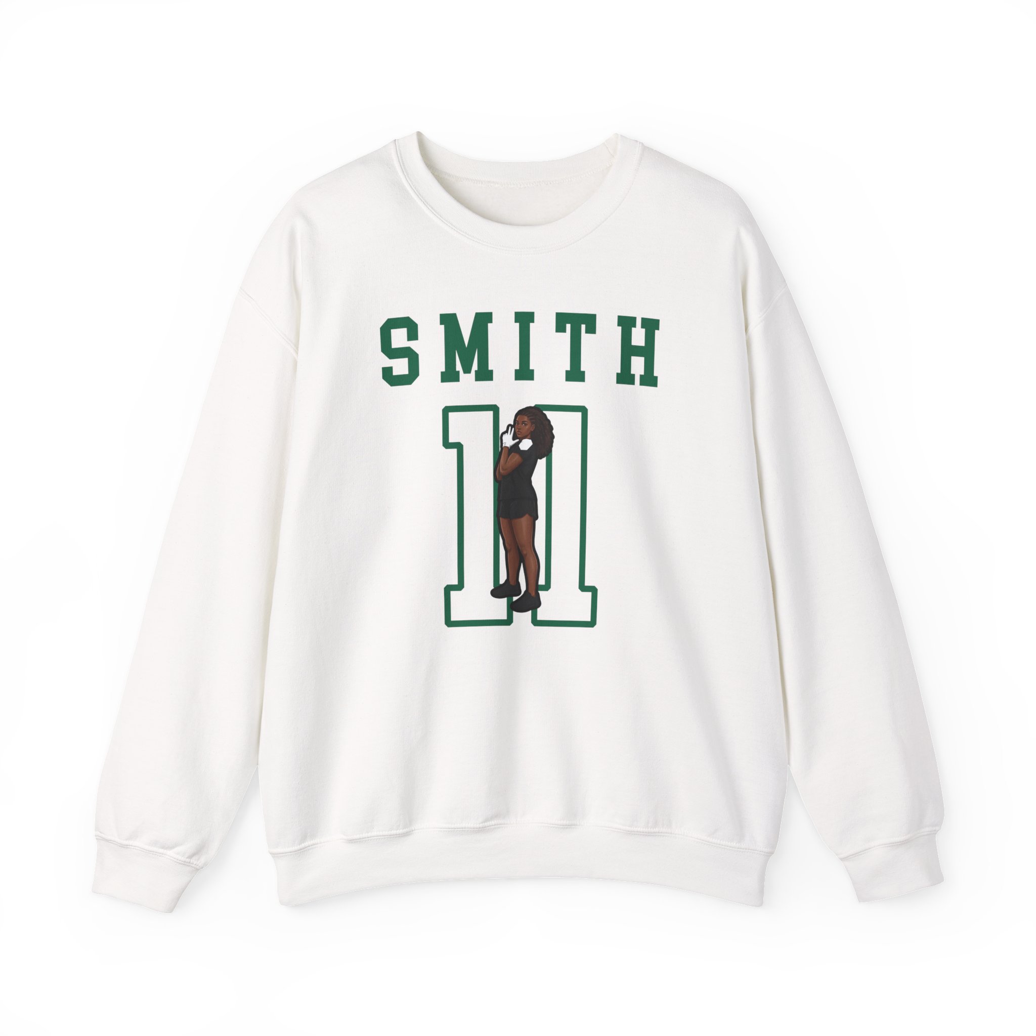 Crewneck Sweatshirt — character_shirsey in White