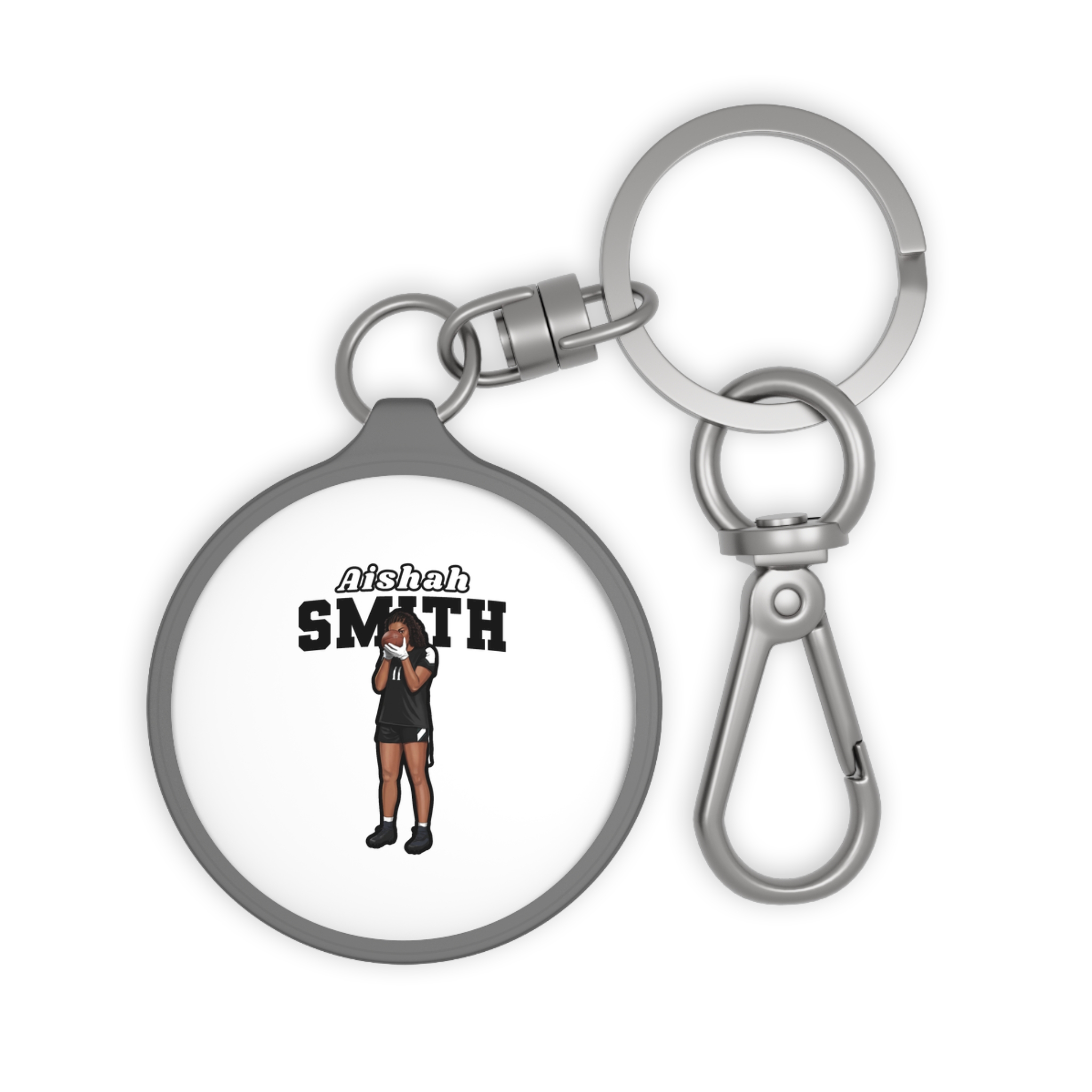 Keychain — character_name_arch in Grey