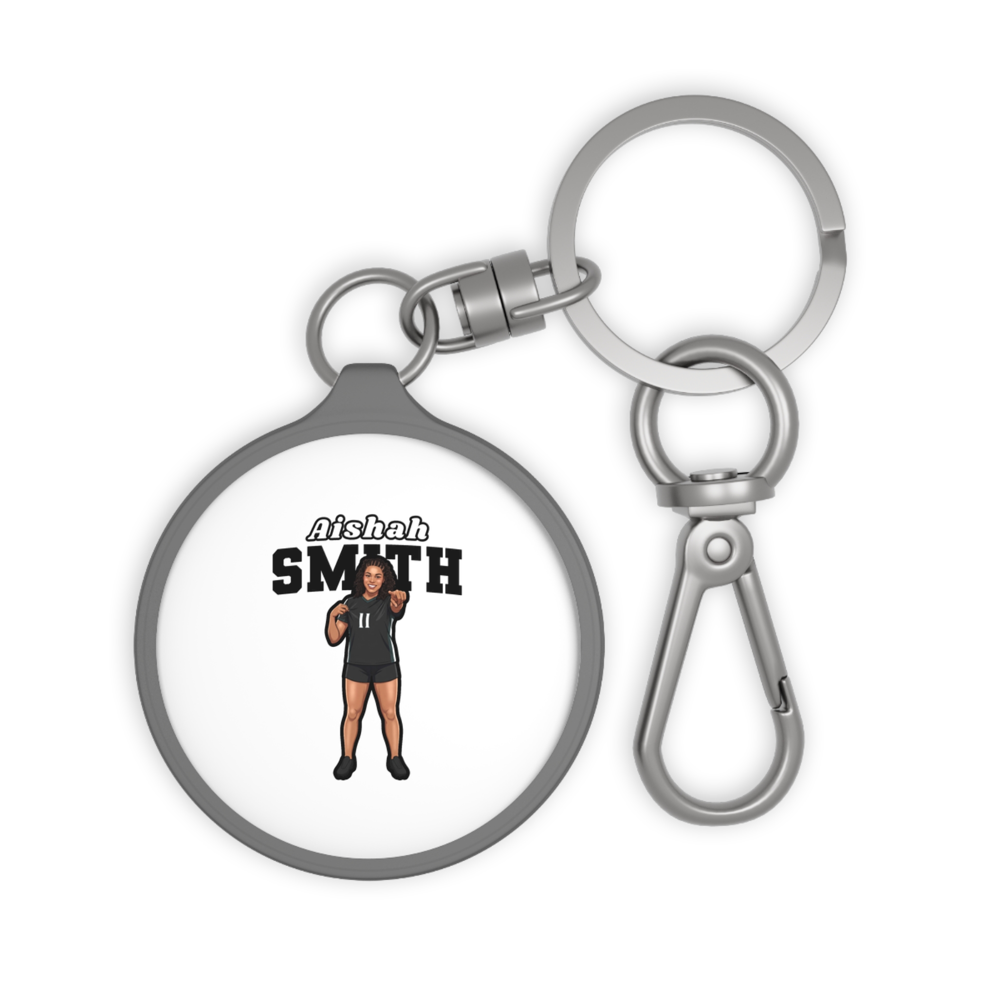 Keychain — character_name_arch in Grey