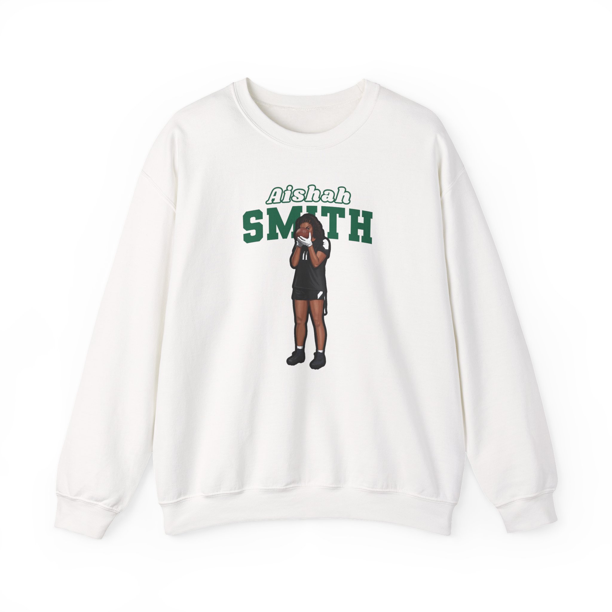 Crewneck Sweatshirt — character_name_arch in White