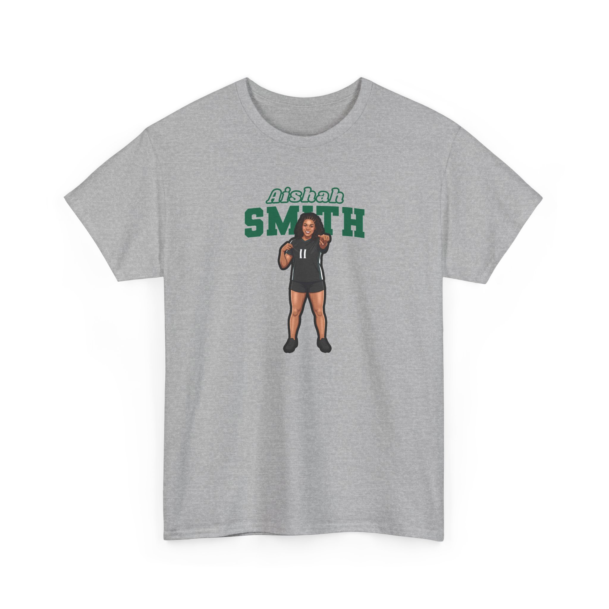 Tee — character_name_arch in Grey