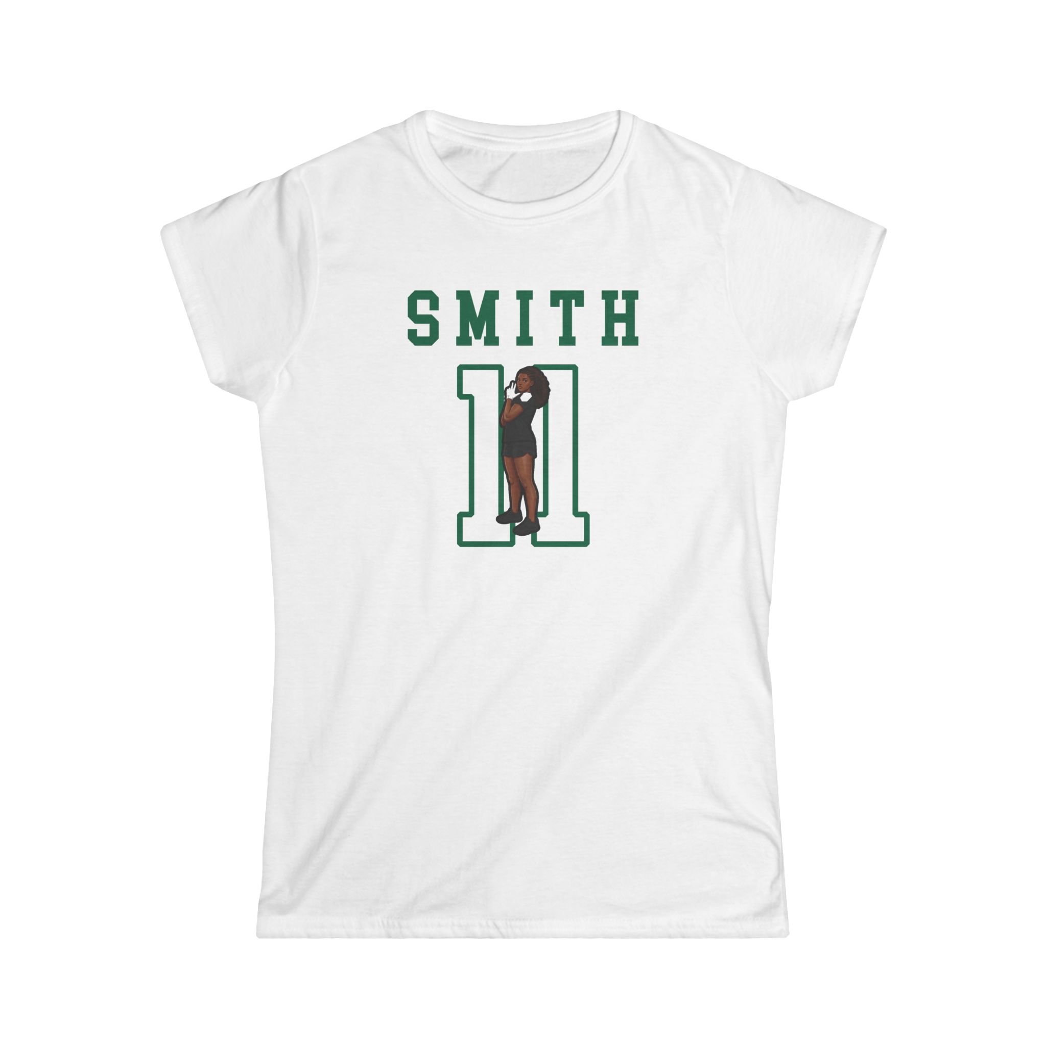 Women's Softstyle Tee — character_shirsey in White