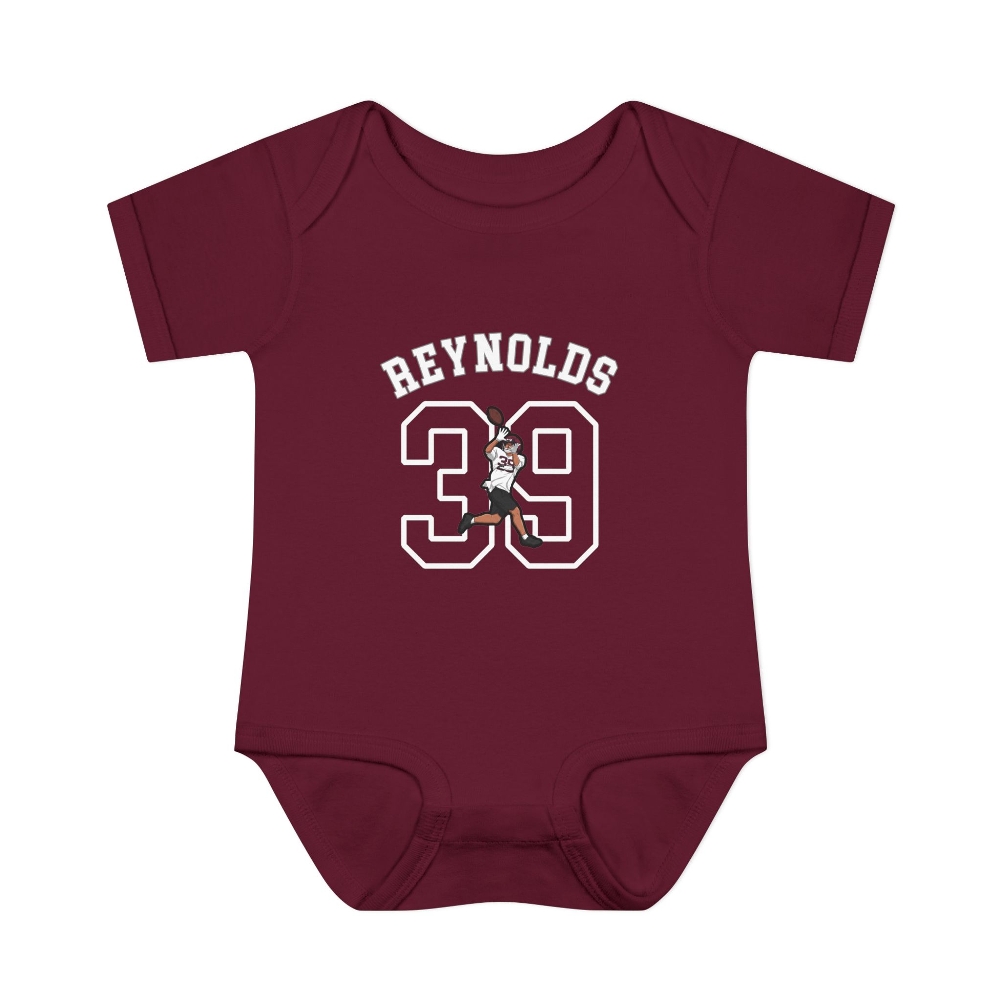 Baby Onesie — character_shirsey_arch in Maroon