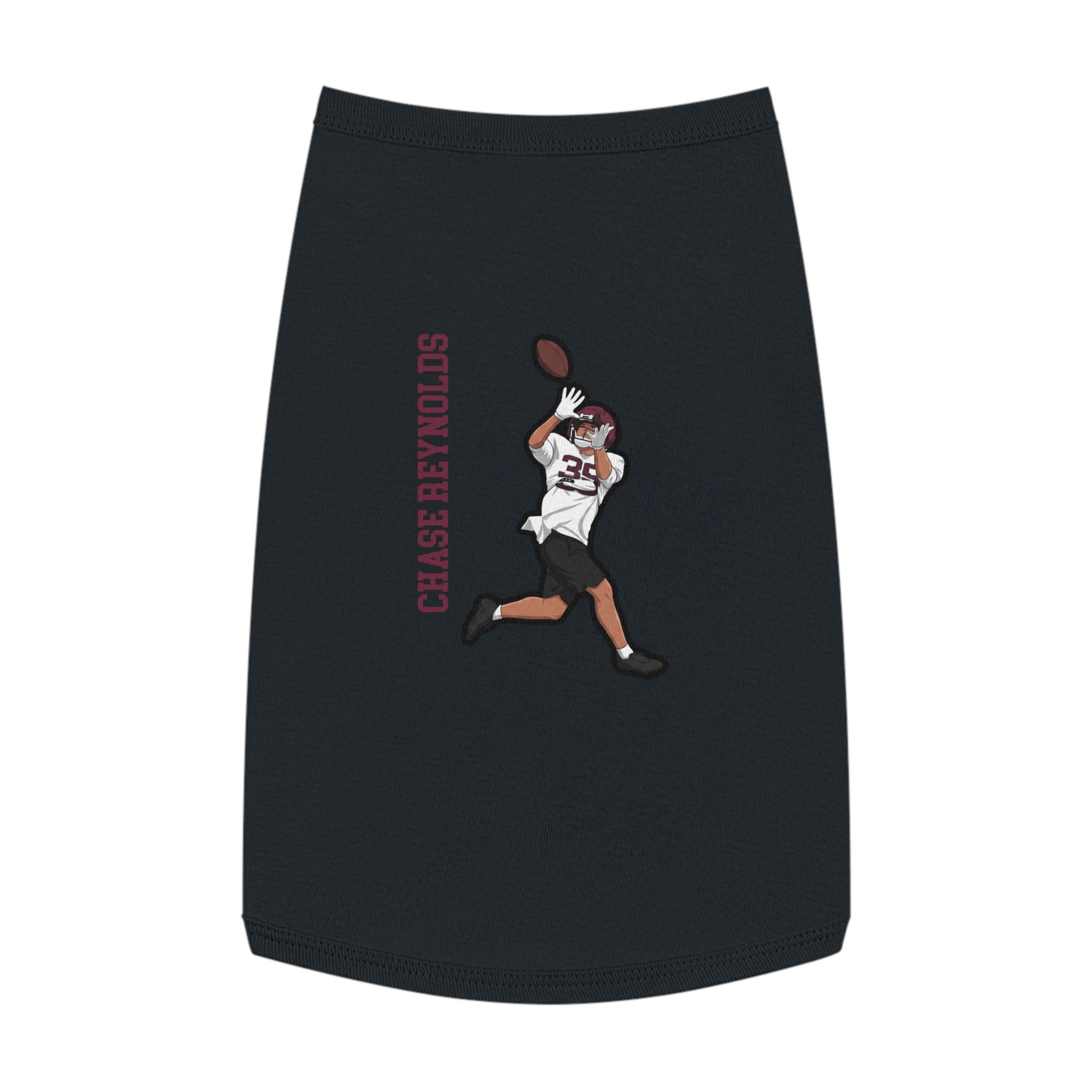 Pet Tank Top — character_name_vertical in White