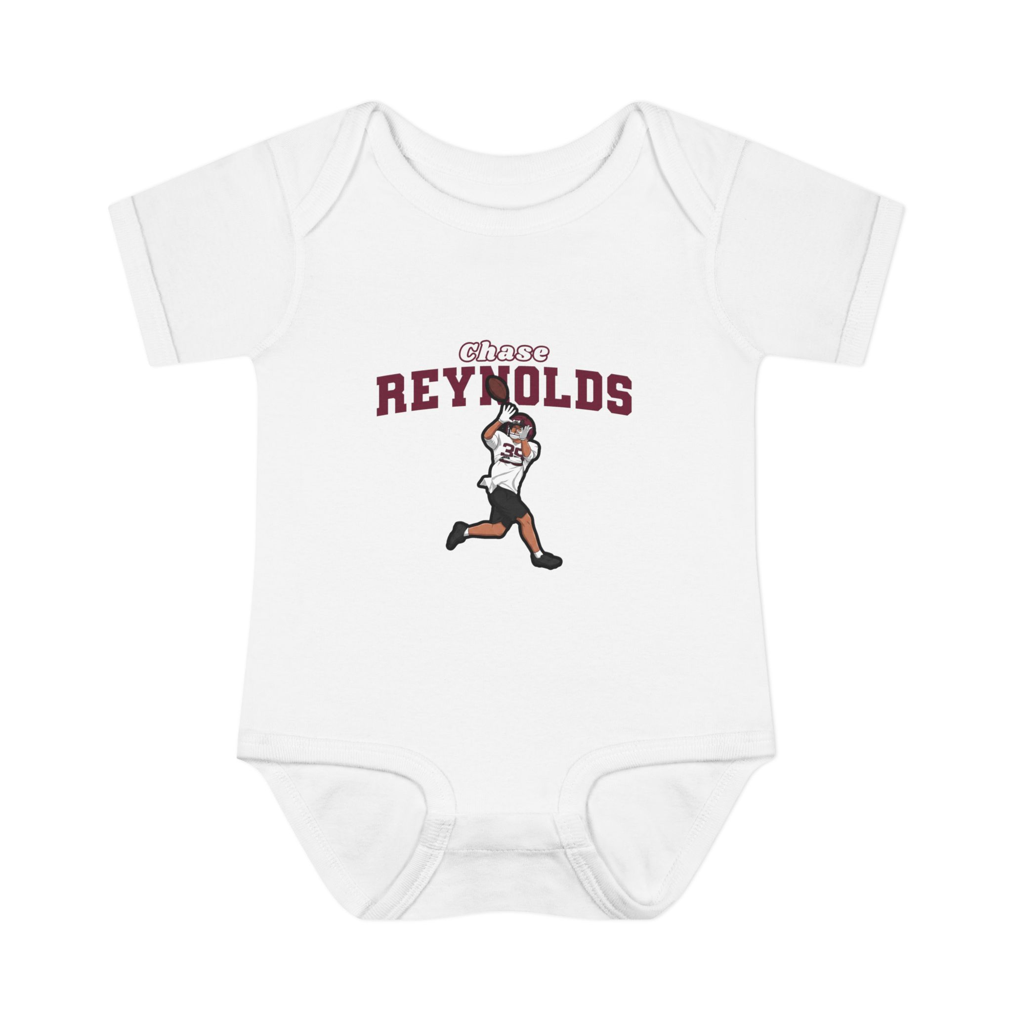 Baby Onesie — character_name_arch in White