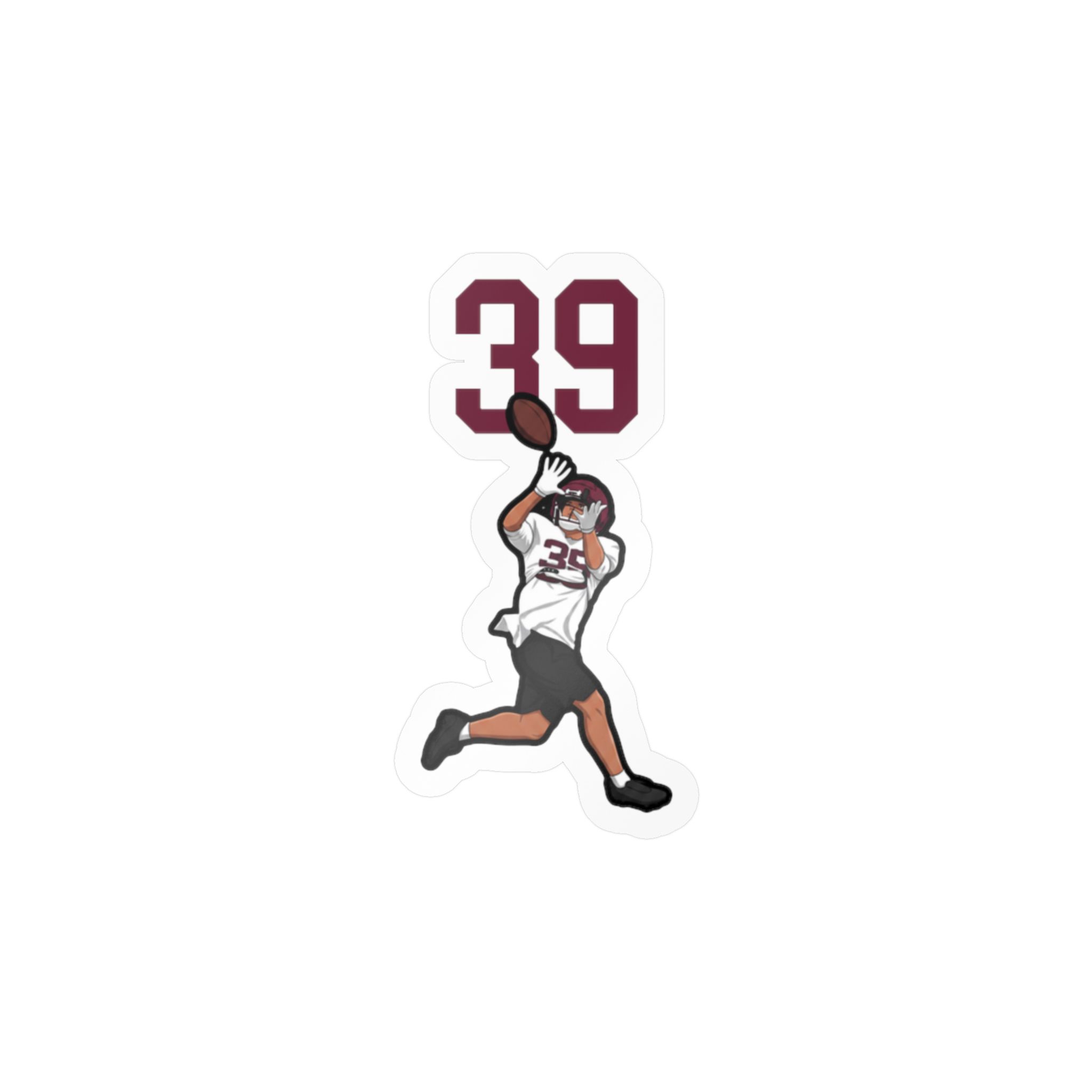 Vinyl Sticker — character_number_top in Classic