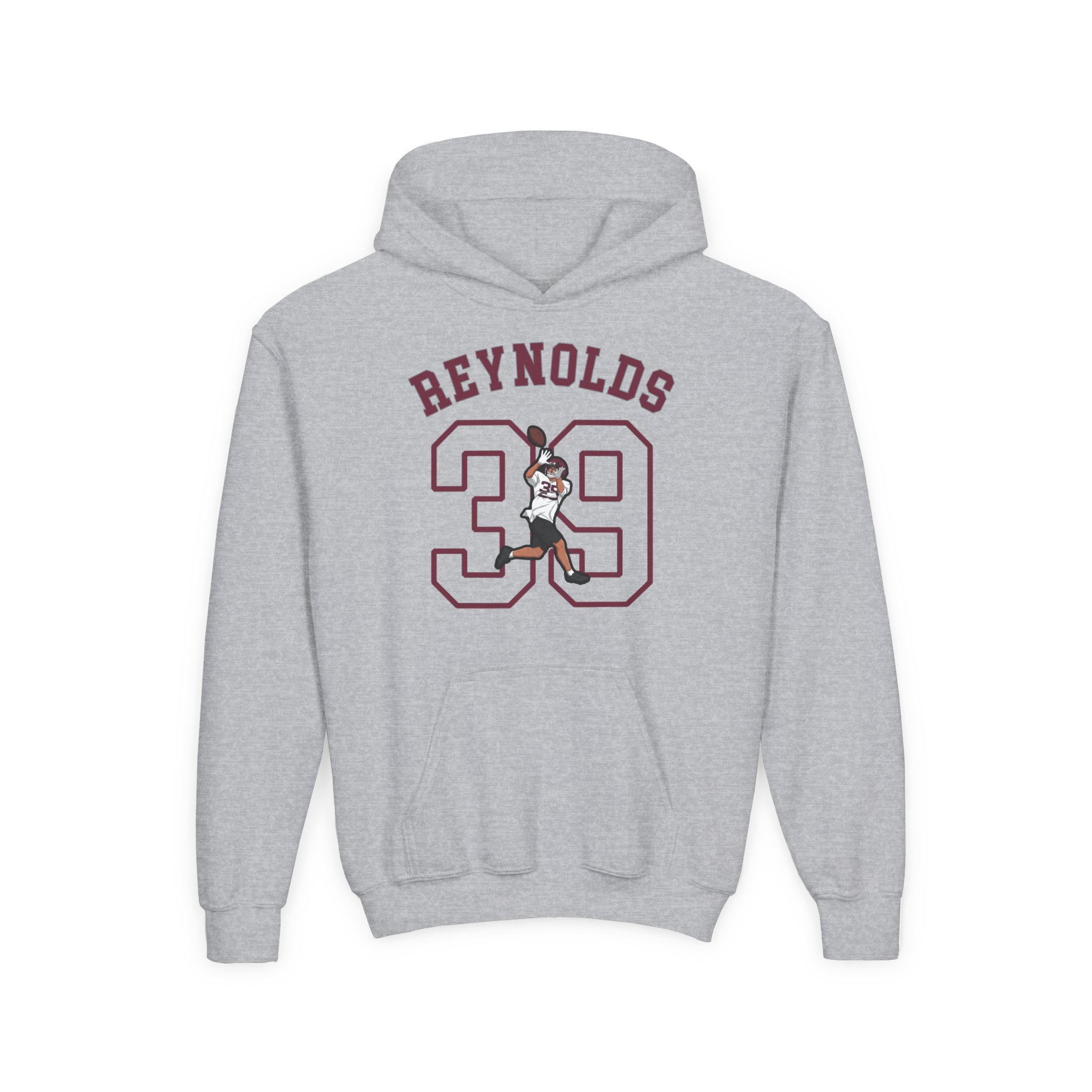 Youth Hoodie — character_shirsey_arch in Grey