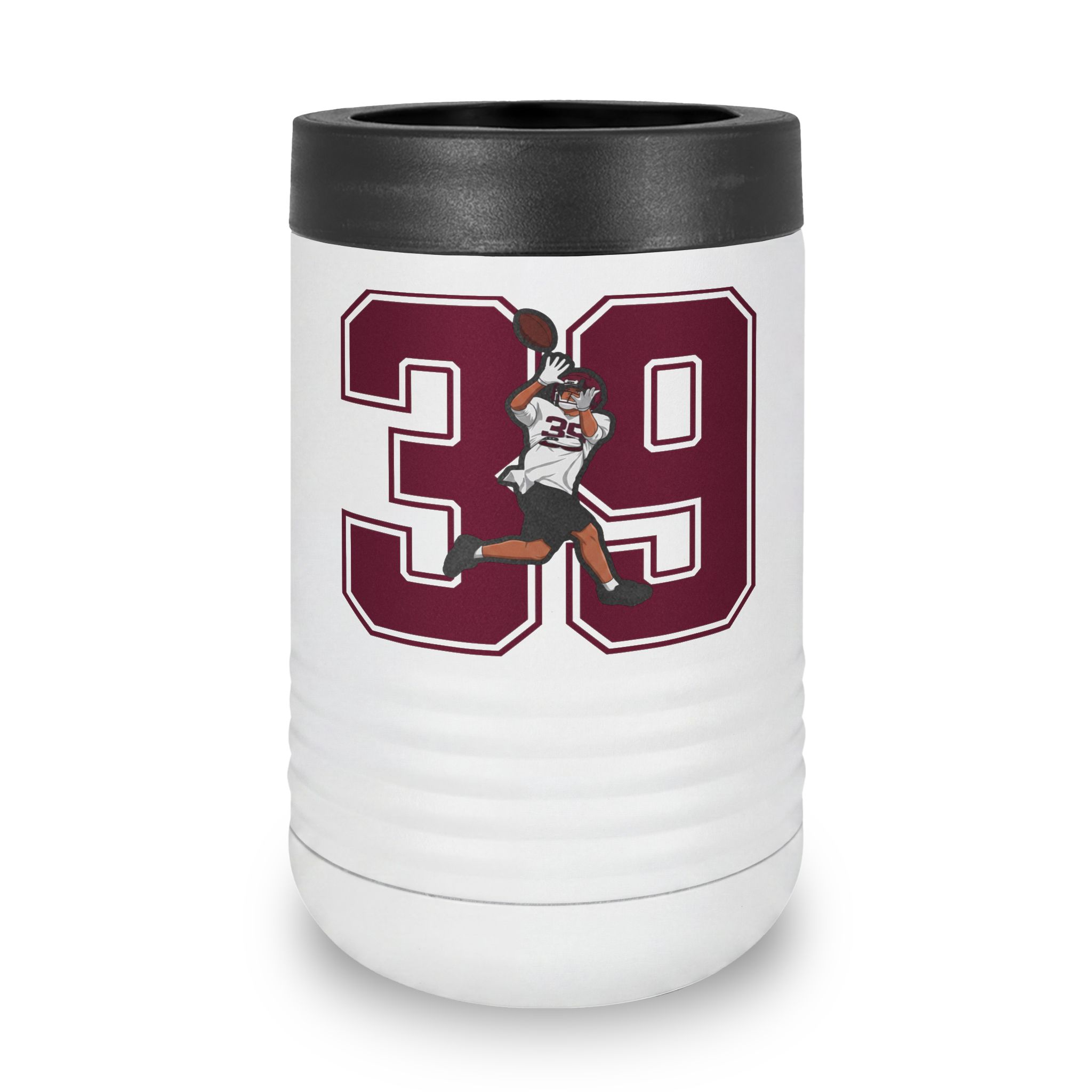 Stainless Can Cooler — character_number in White