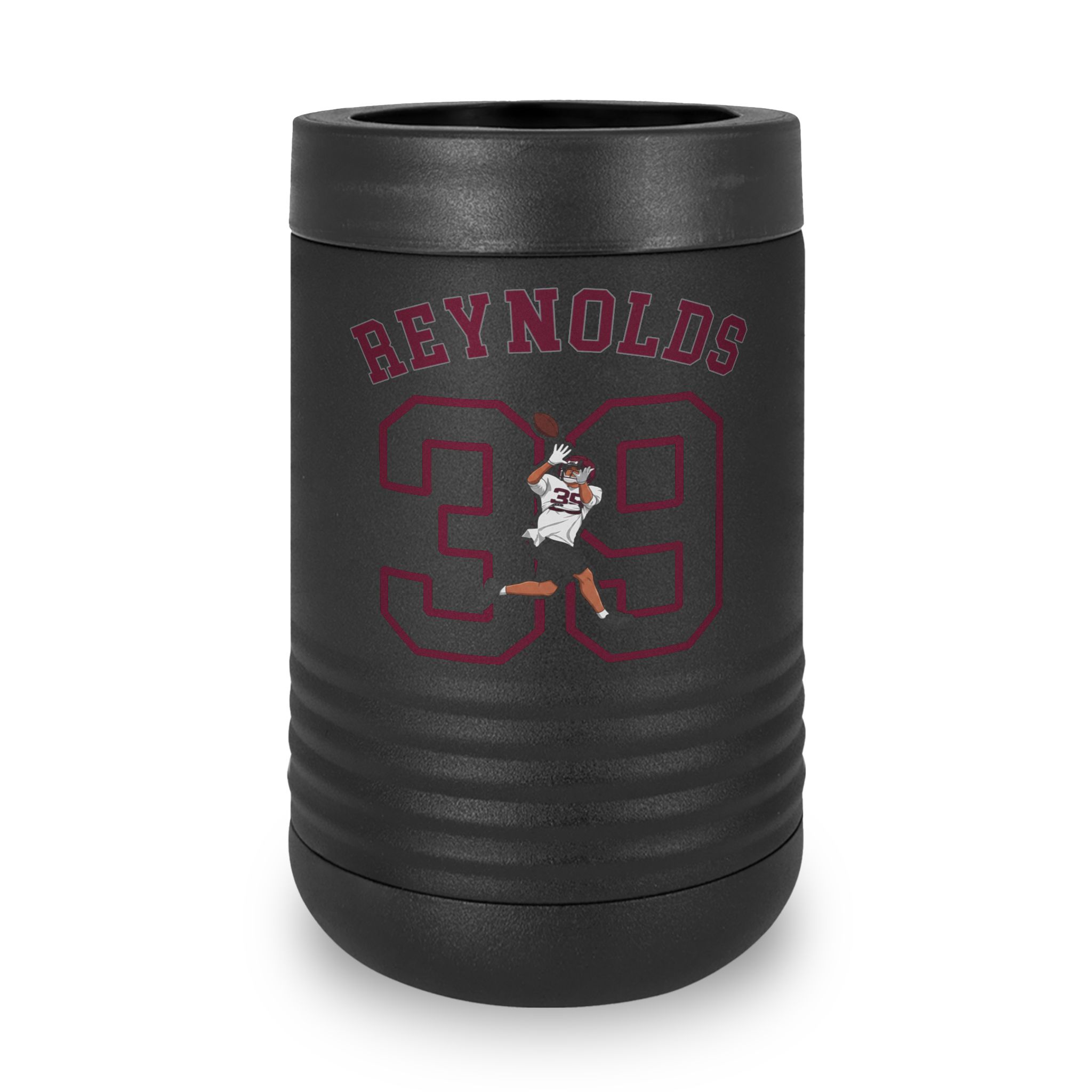 Stainless Can Cooler — character_shirsey_arch in Black