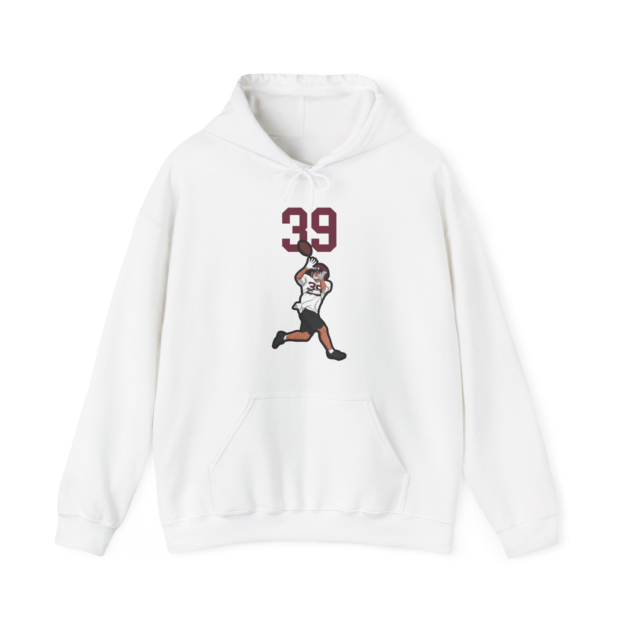 Hoodie — character_number_top in White