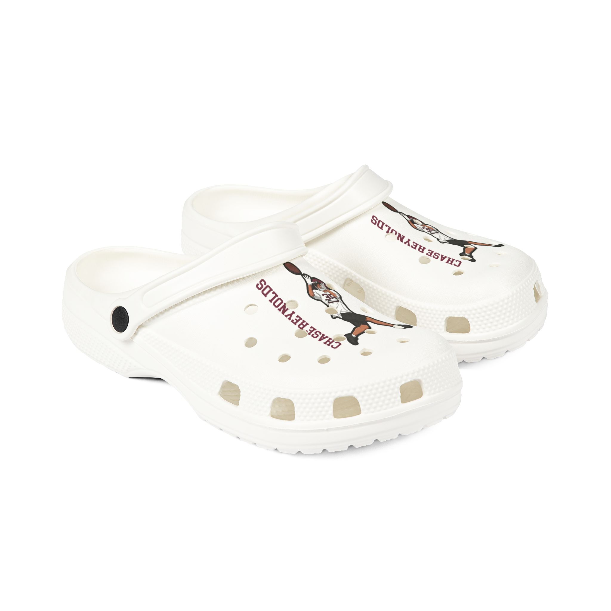 Rubber Clogs — character_name_vertical in White