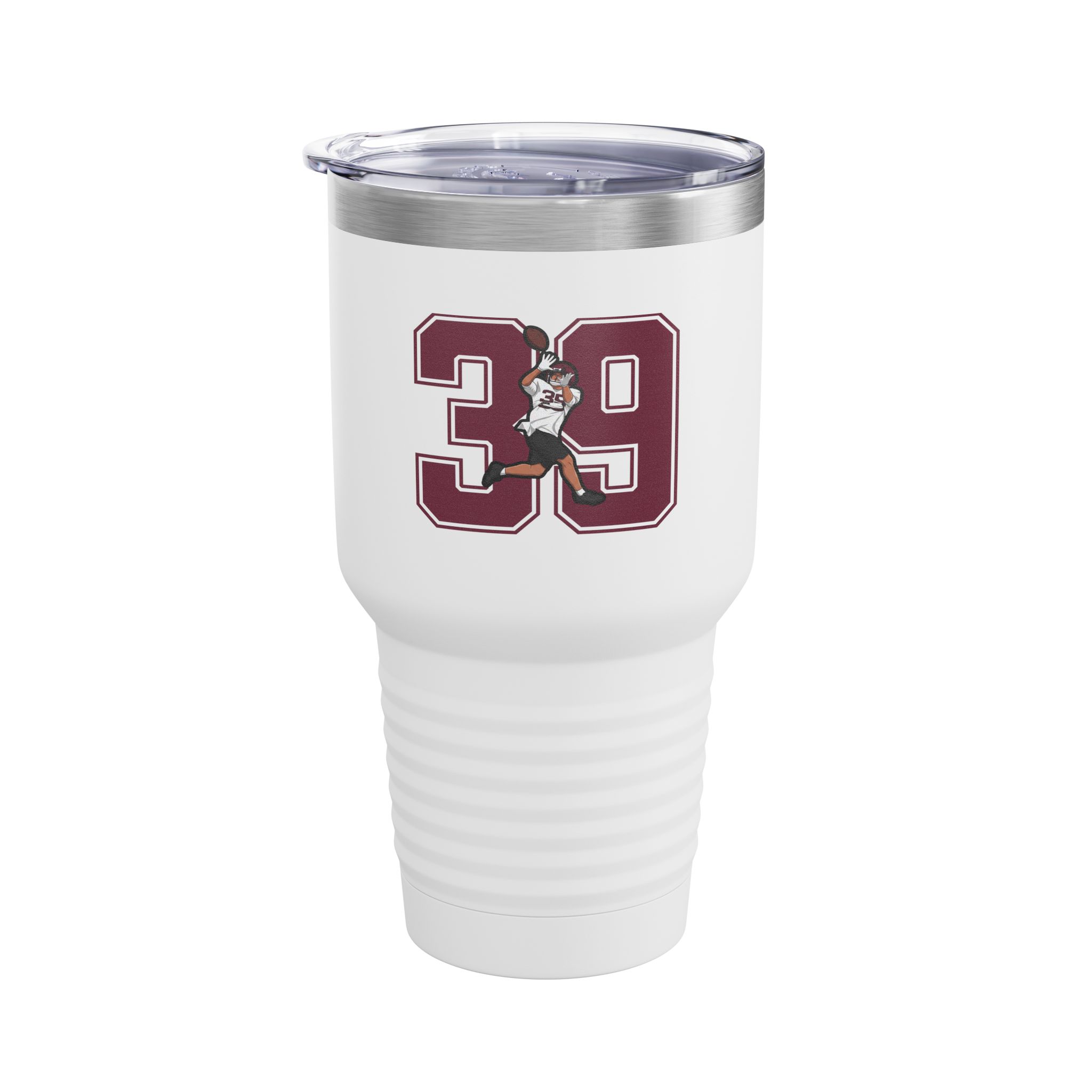 30oz Tumbler — character_number in White