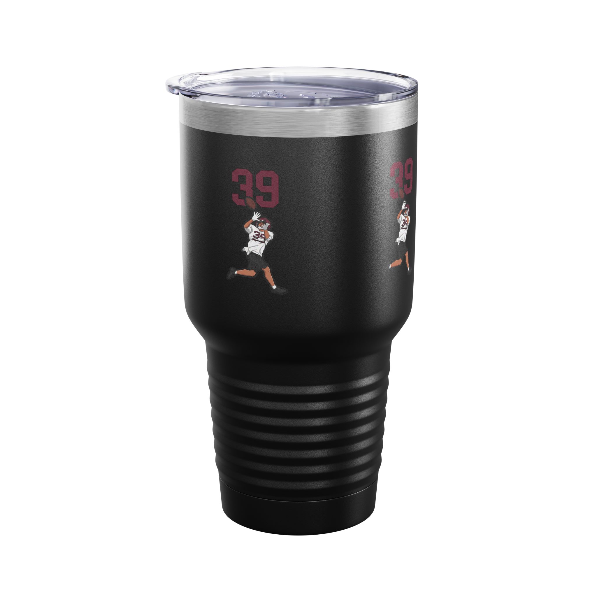 30oz Tumbler — character_number_top in Black