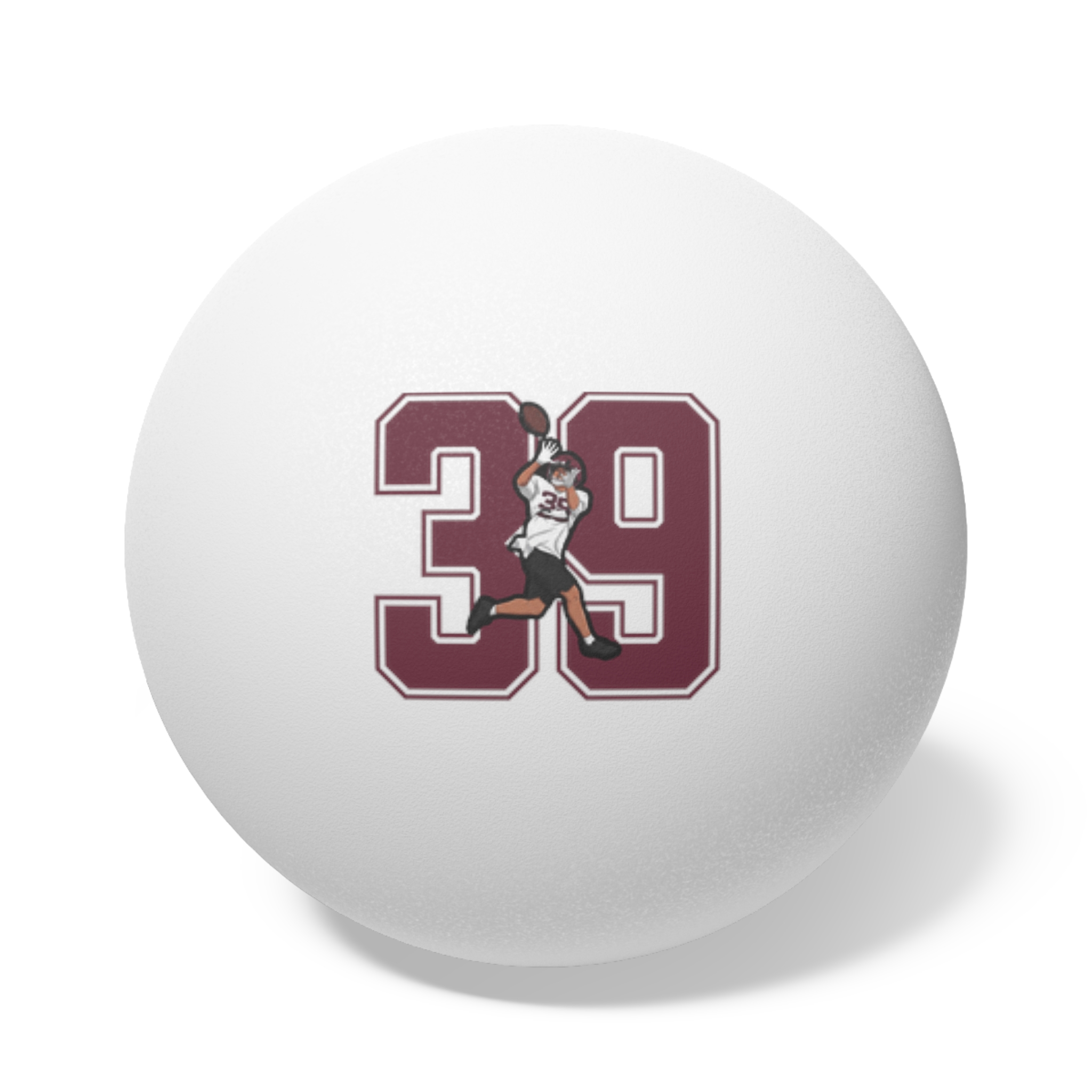 Ping Pong Balls, 6 pcs — character_number in White