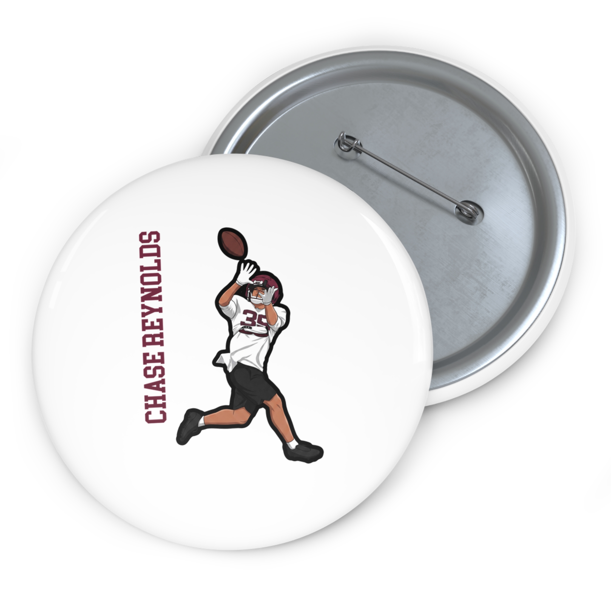 Game Day Pin — character_name_vertical in Classic