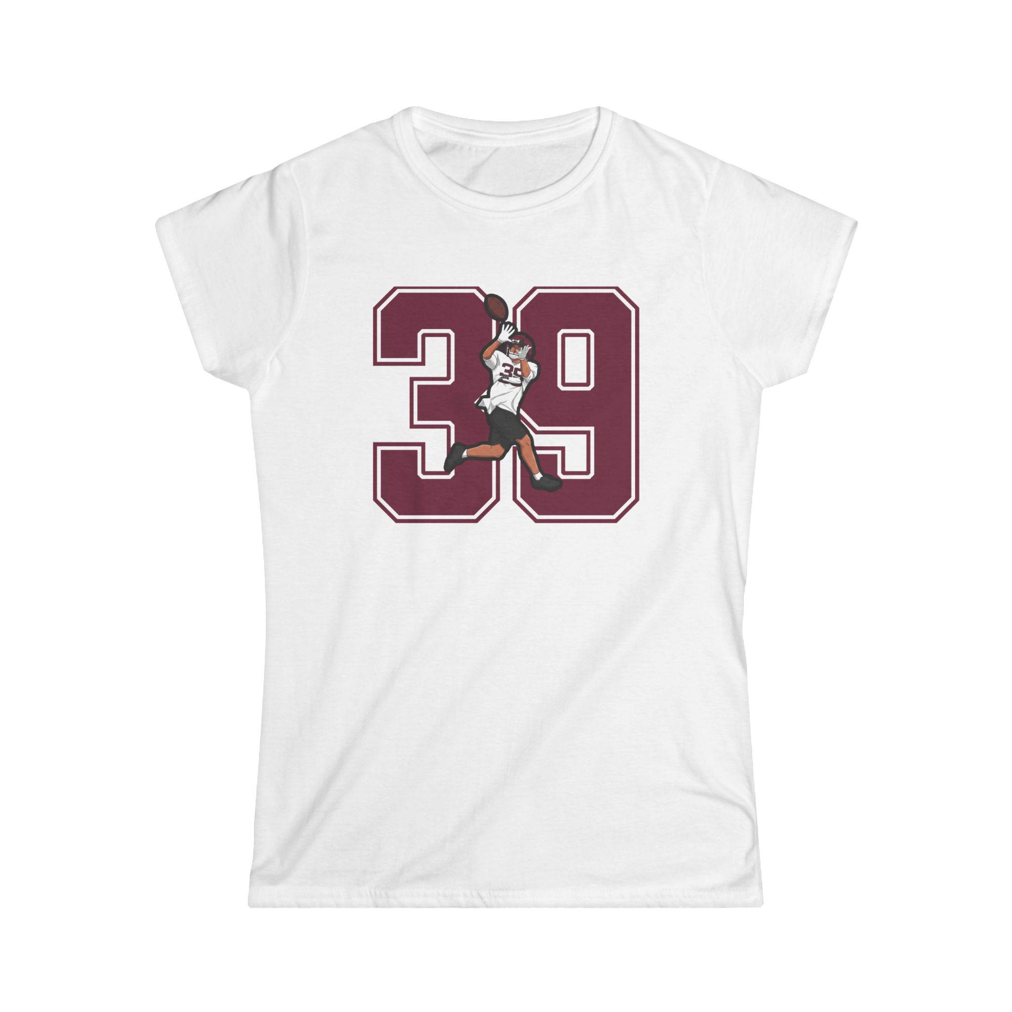 Women's Softstyle Tee — character_number in White